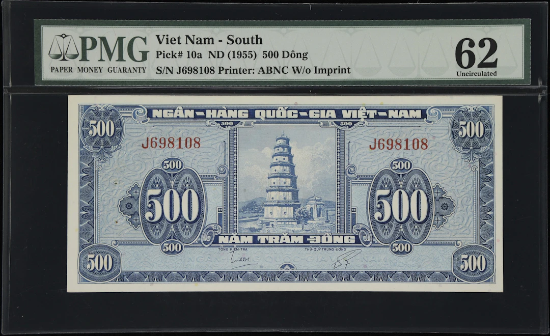 VIETNAM, SOUTH. National Bank of Vietnam. 500 Dong, ND (1955). P-10a.