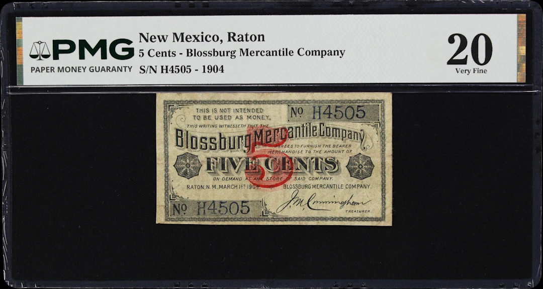 Raton, New Mexico Territory. Blossburg Mercantile Company. 1904 5