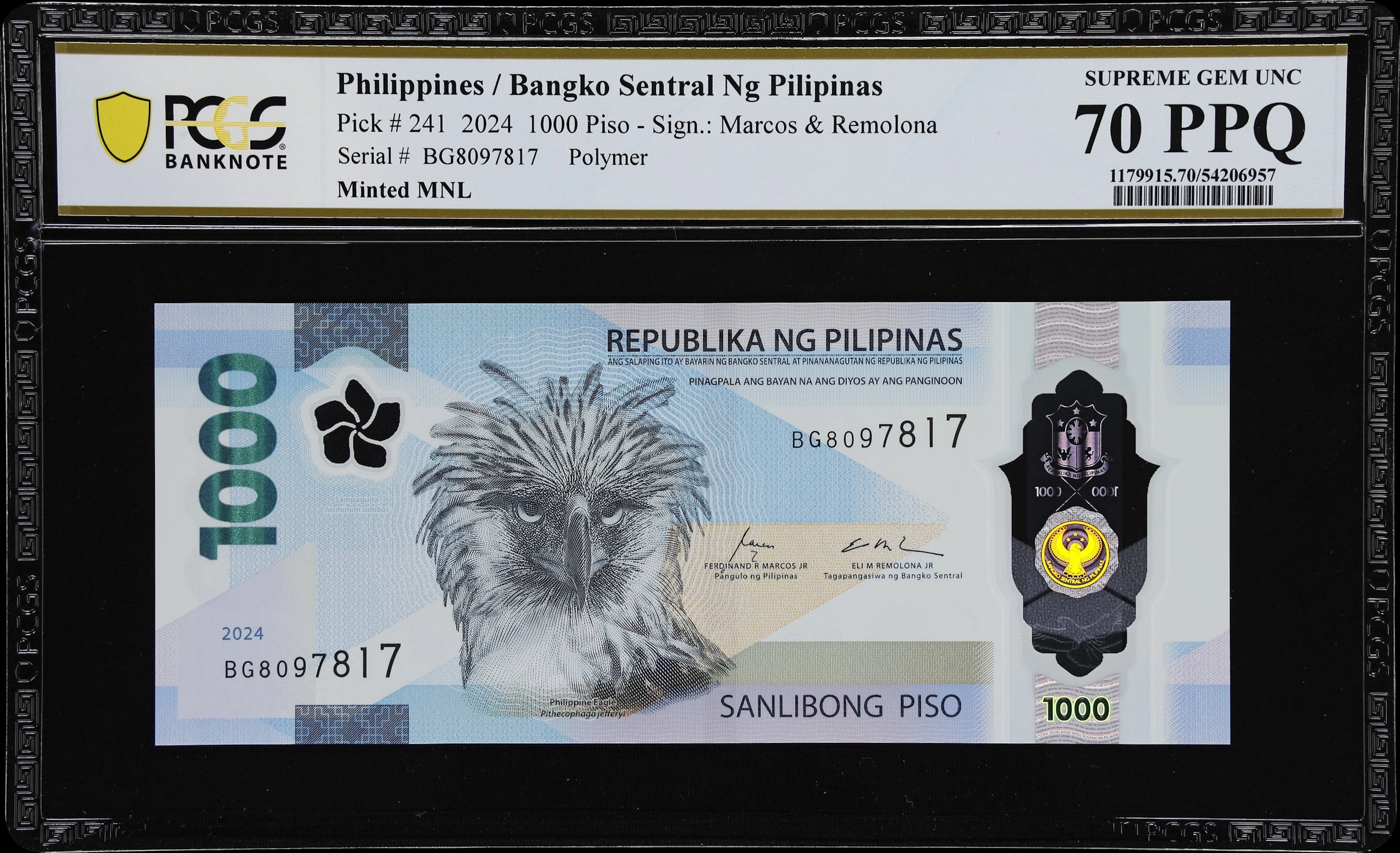 PHILIPPINES. Bangko Sentral ng Pilipinas. 1000 Piso, 2024. P-241.