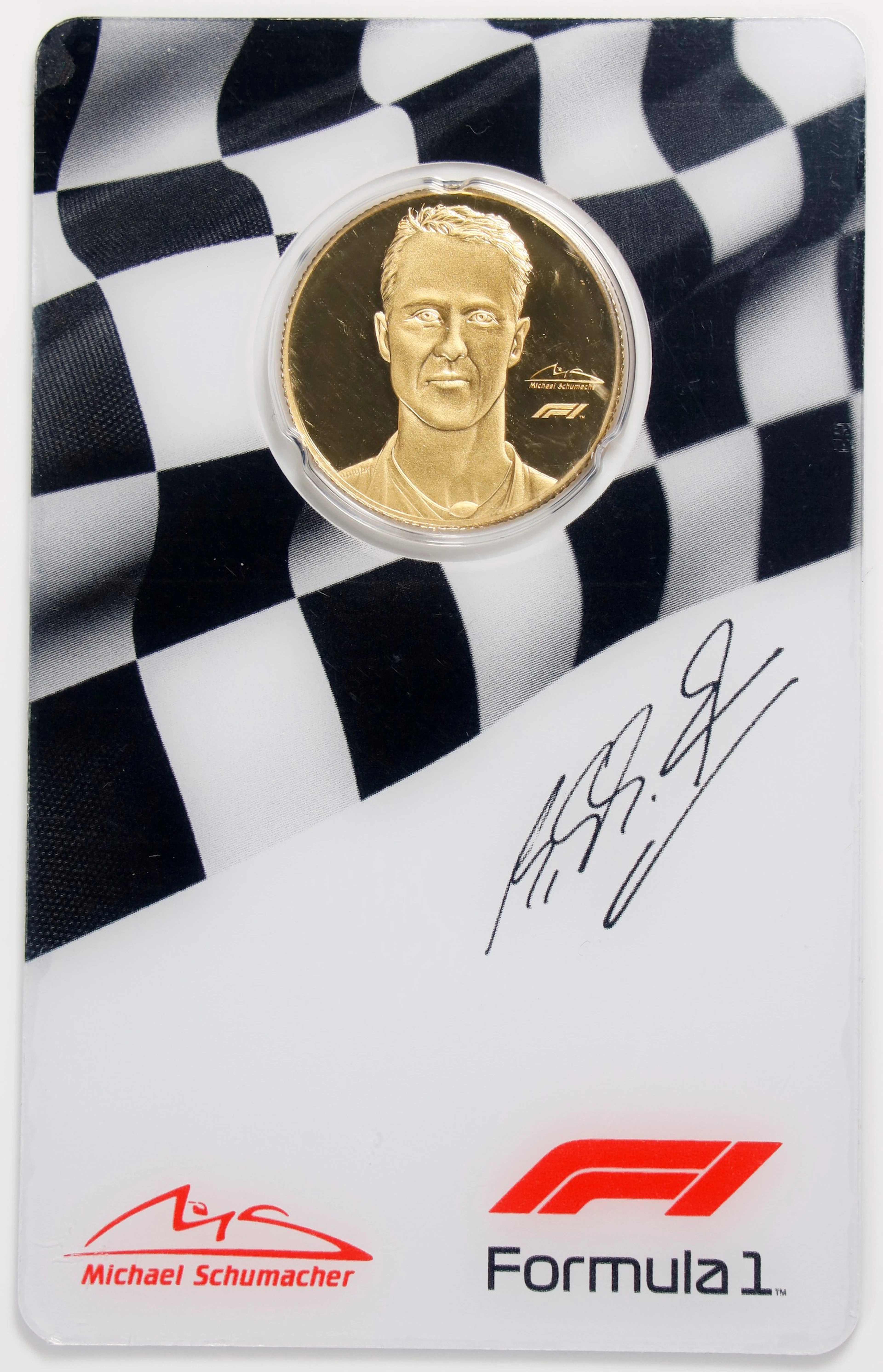 (0.25 oz, 7.776 g AGW). Solomon Islands. 2022 Formula 1 Michael Schumacher
