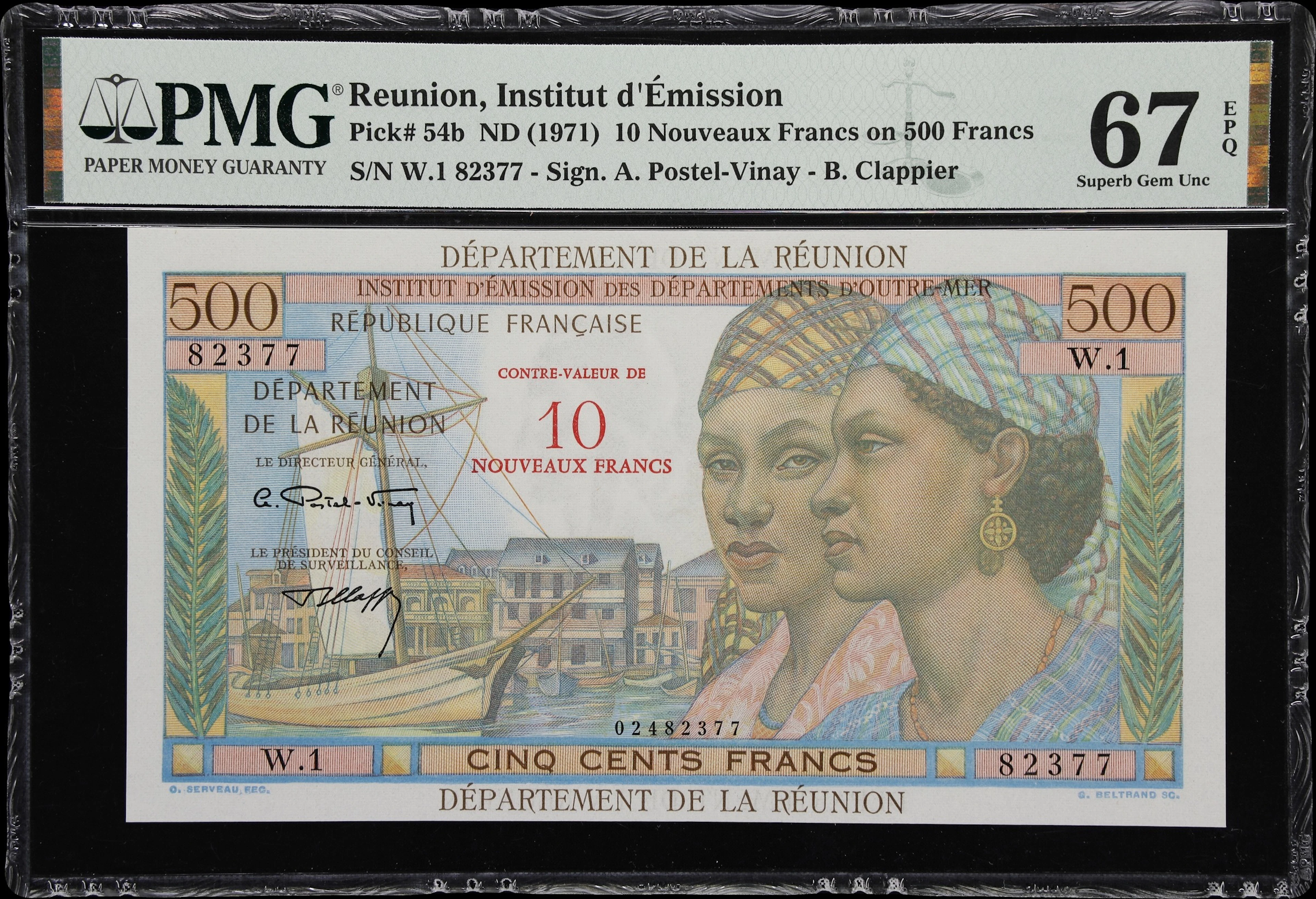 (◊) REUNION. Institut d'Emission des Departements d'Outre-Mer. 10