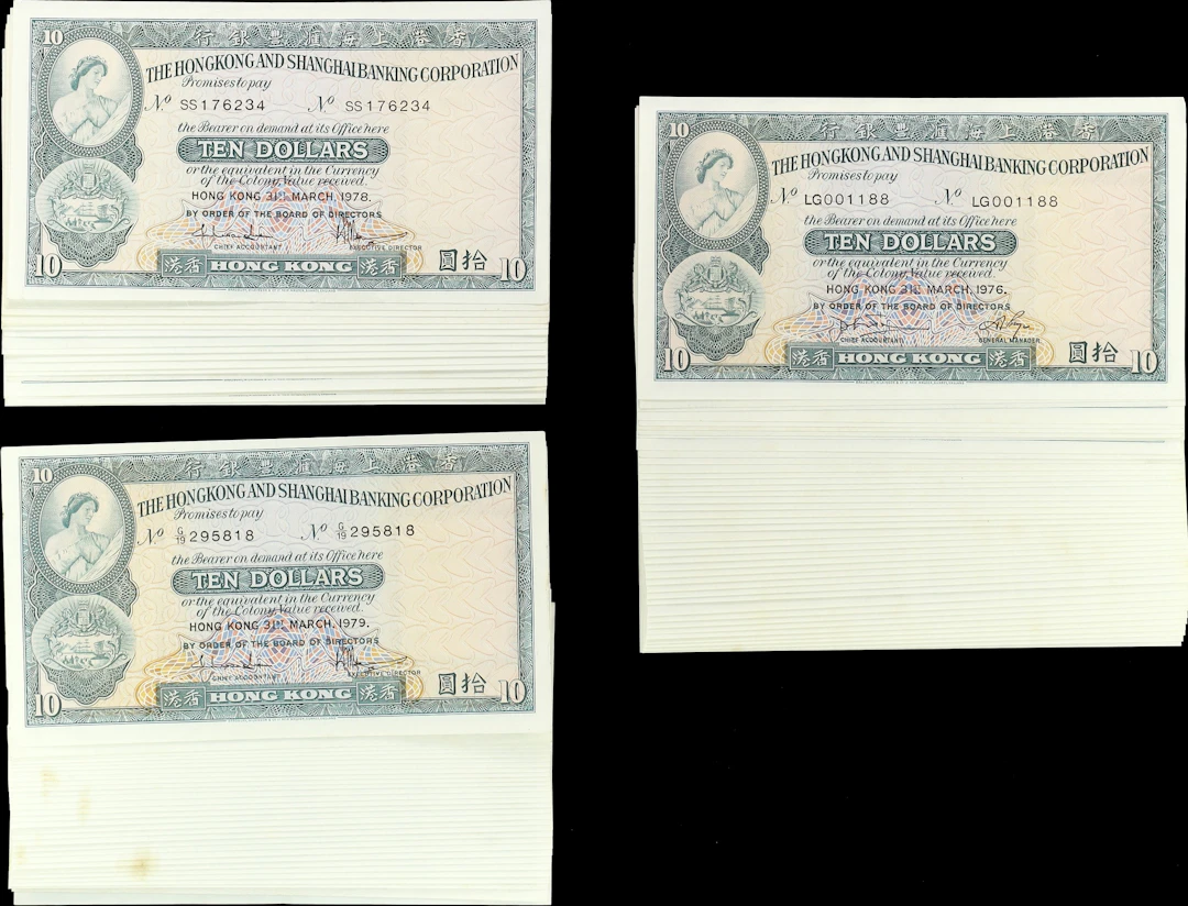 HONG KONG (SAR). Lot of (121). Hong Kong & Shanghai Banking Corporation.