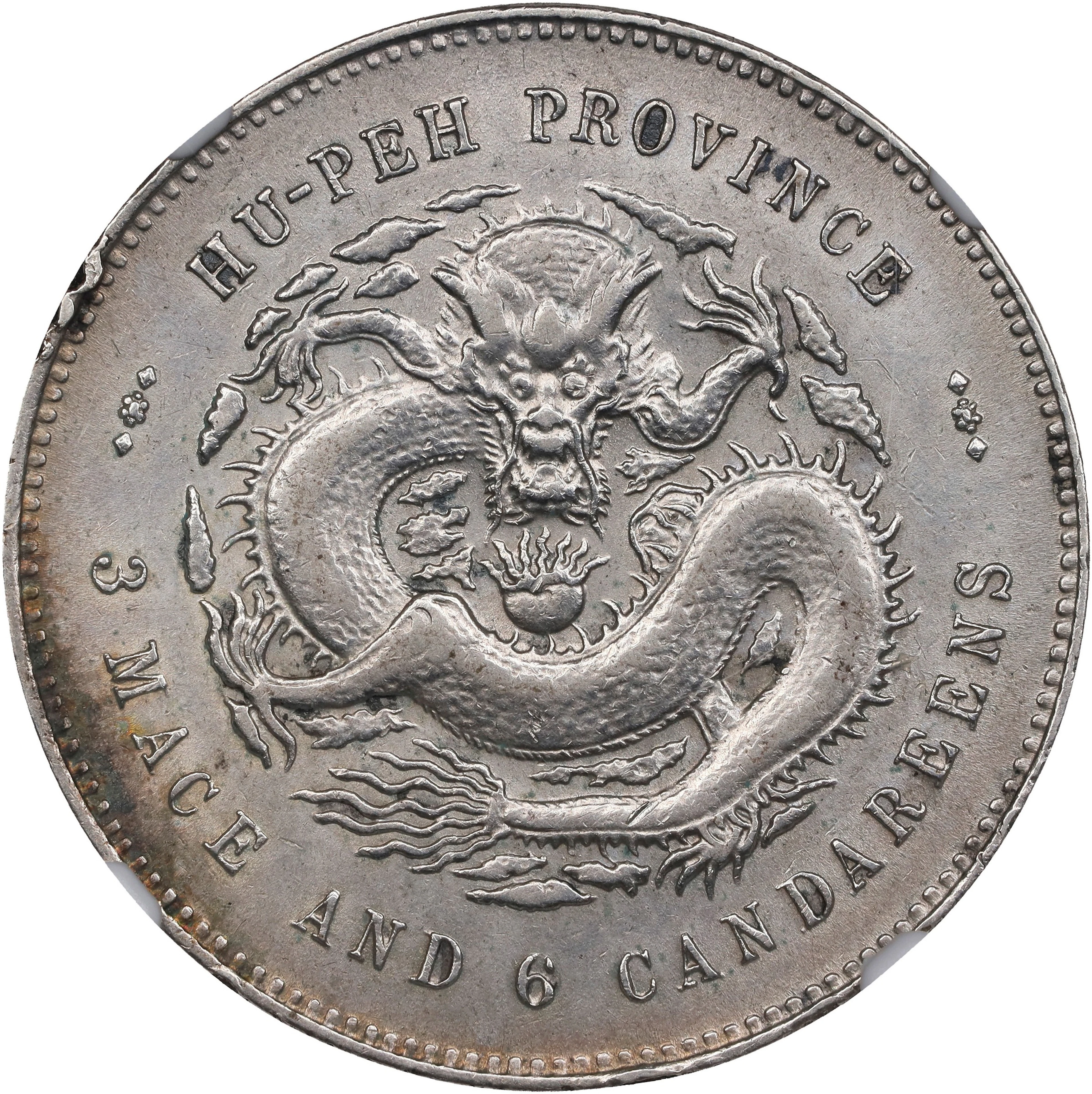 (t) CHINA. Hupeh. 3 Maces 6 Candareens (50 Cents), ND (1895-1905).