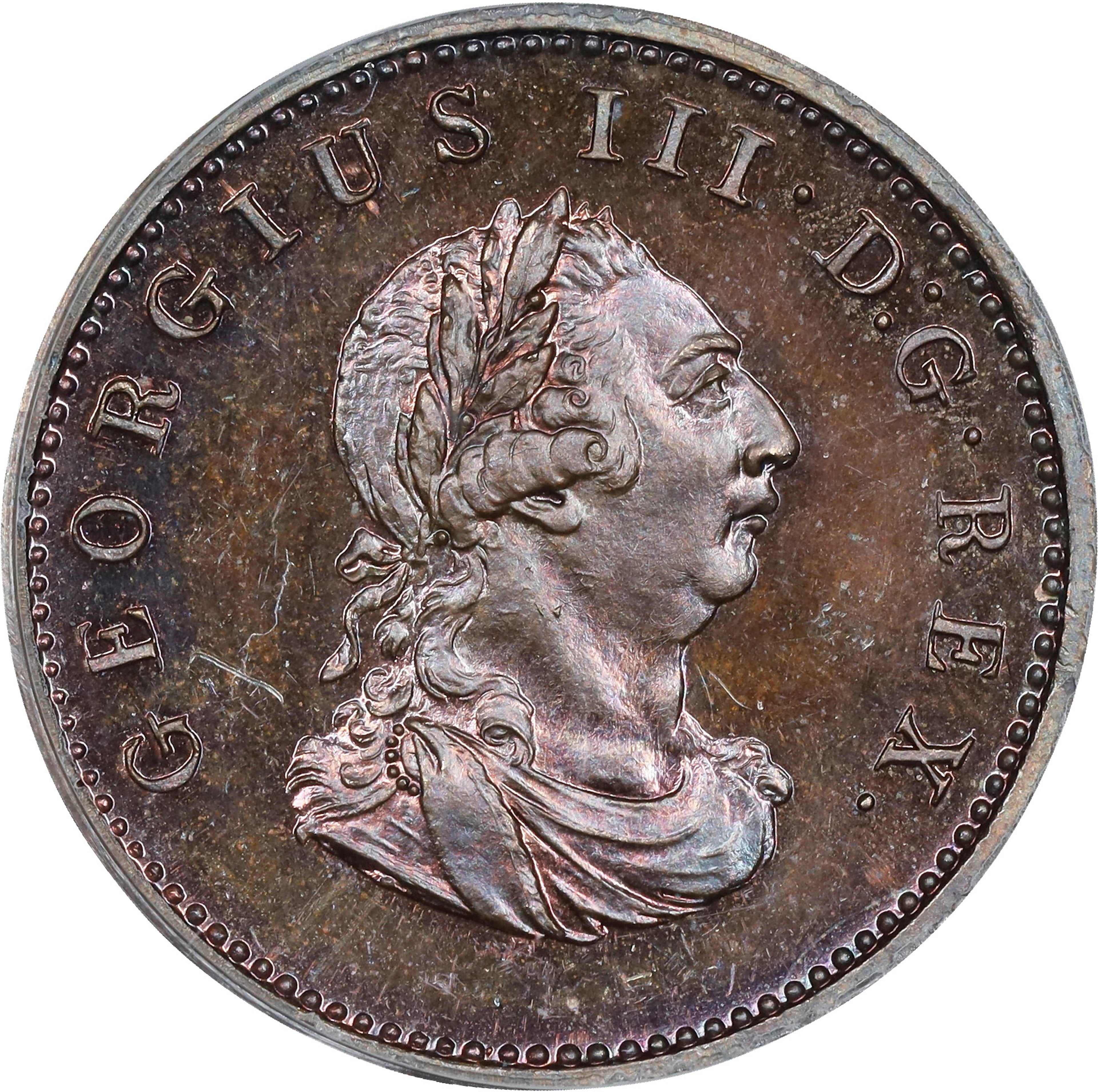 IRELAND. Farthing, 1806. Birmingham (Soho) Mint. George III. PCGS