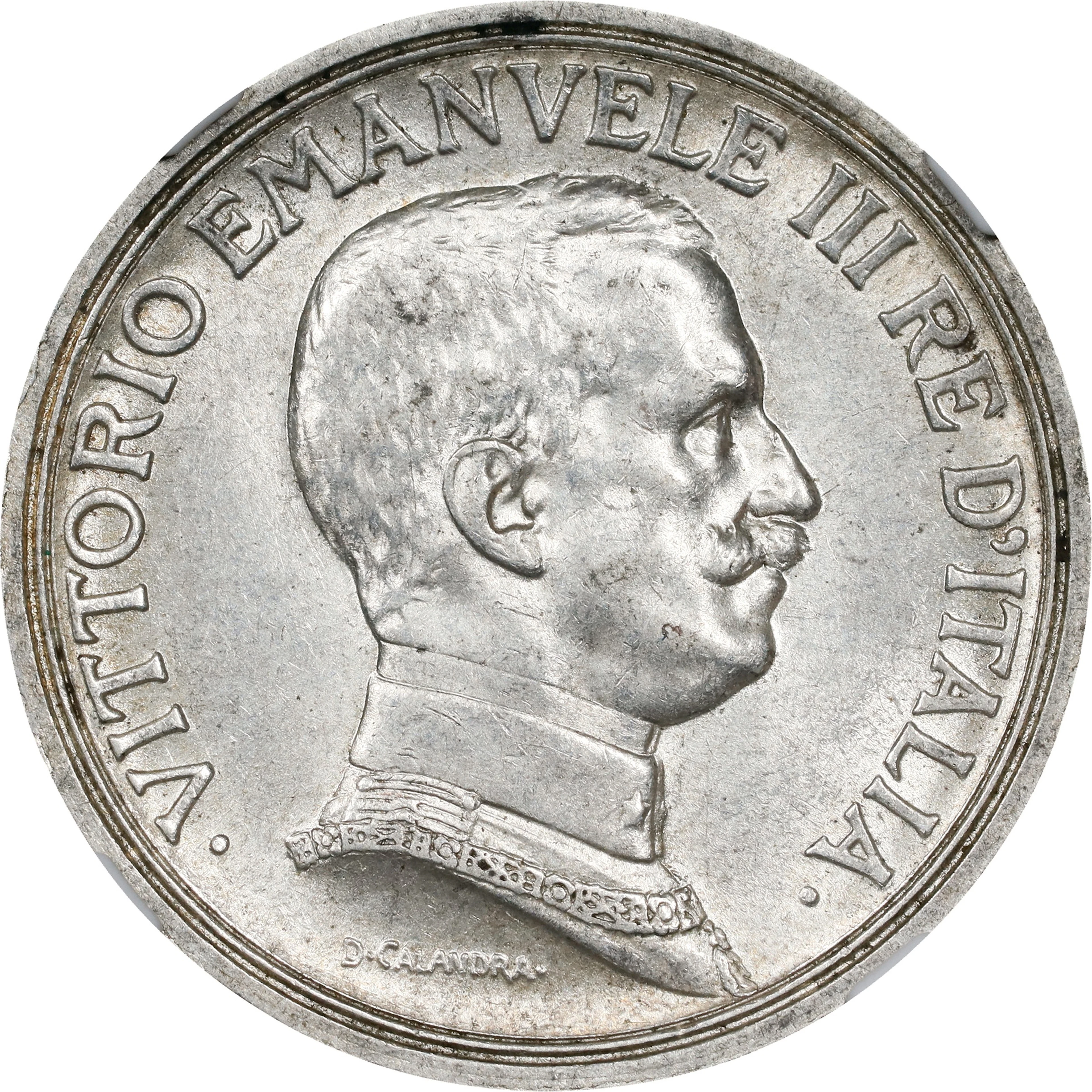 ITALY. 2 Lire, 1914-R. Rome Mint. Vittorio Emanuele III. NGC MS-63.