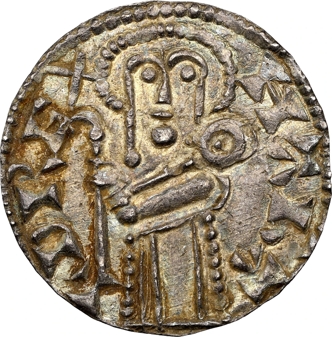 DENMARK. Penny, ND (1075-80). Lund Mint. Harald III Hén. NGC MS-63.