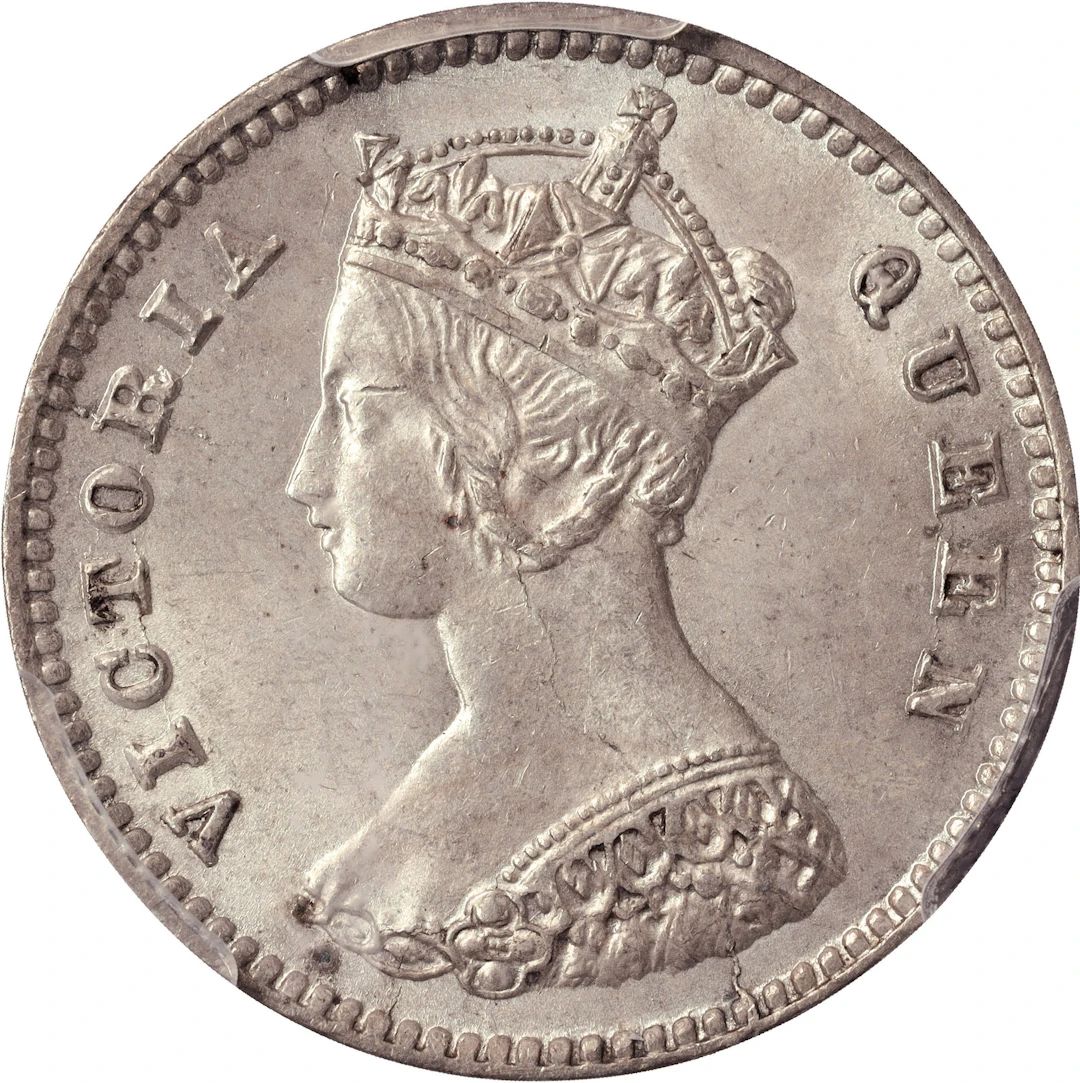 (t) HONG KONG (SAR). 10 Cents, 1879. London Mint. Victoria. PCGS MS-64.