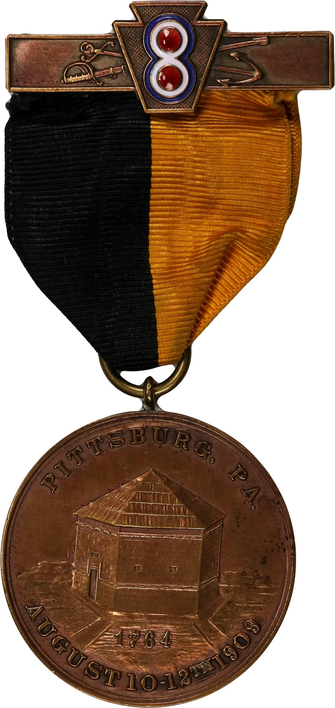 PHILIPPINES. 10th Annual Reunion Bronze Medal, 1909. ABOUT UNCIRCULATED