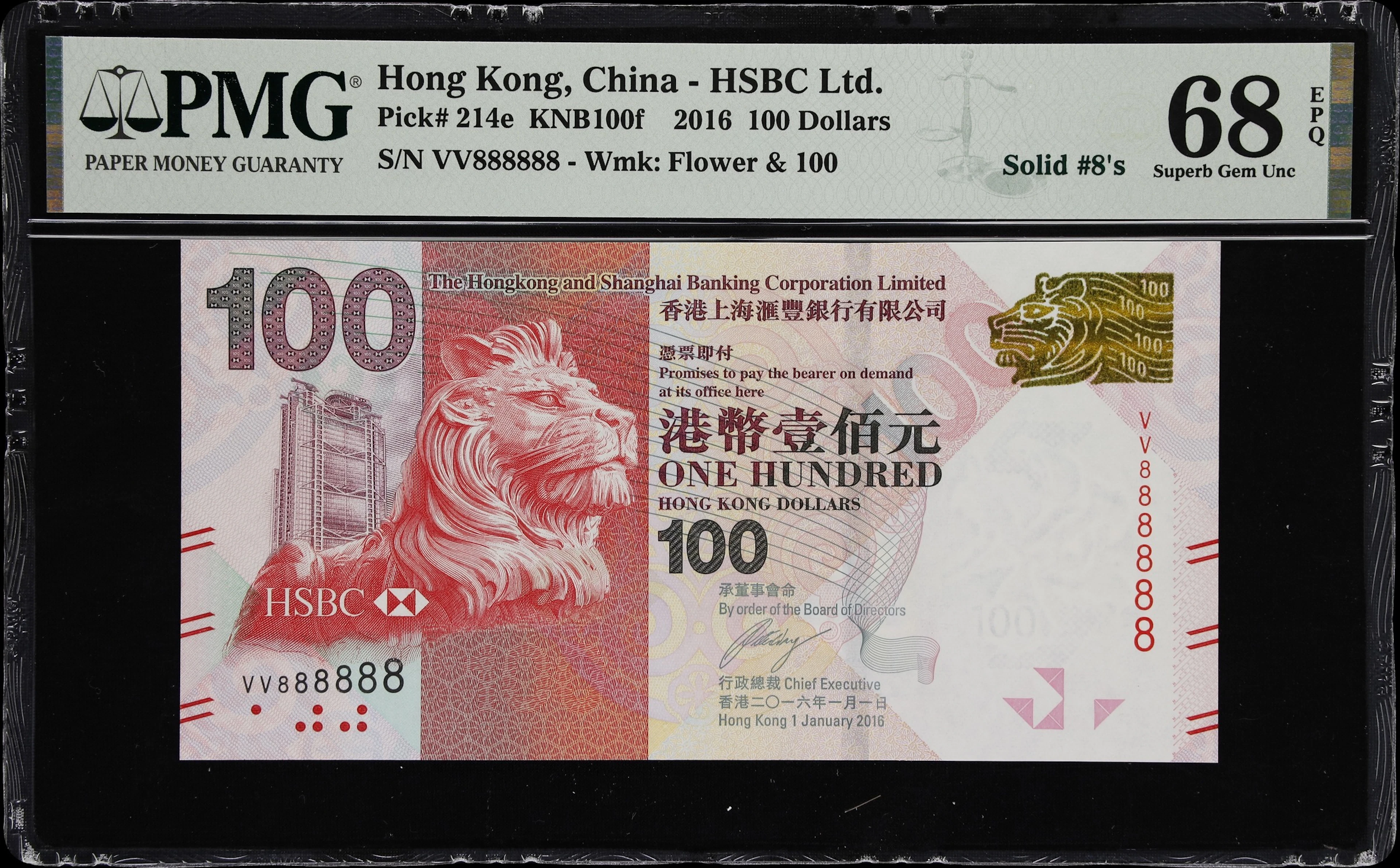 (t) HONG KONG (SAR). Hong Kong & Shanghai Banking Corporation Limited.