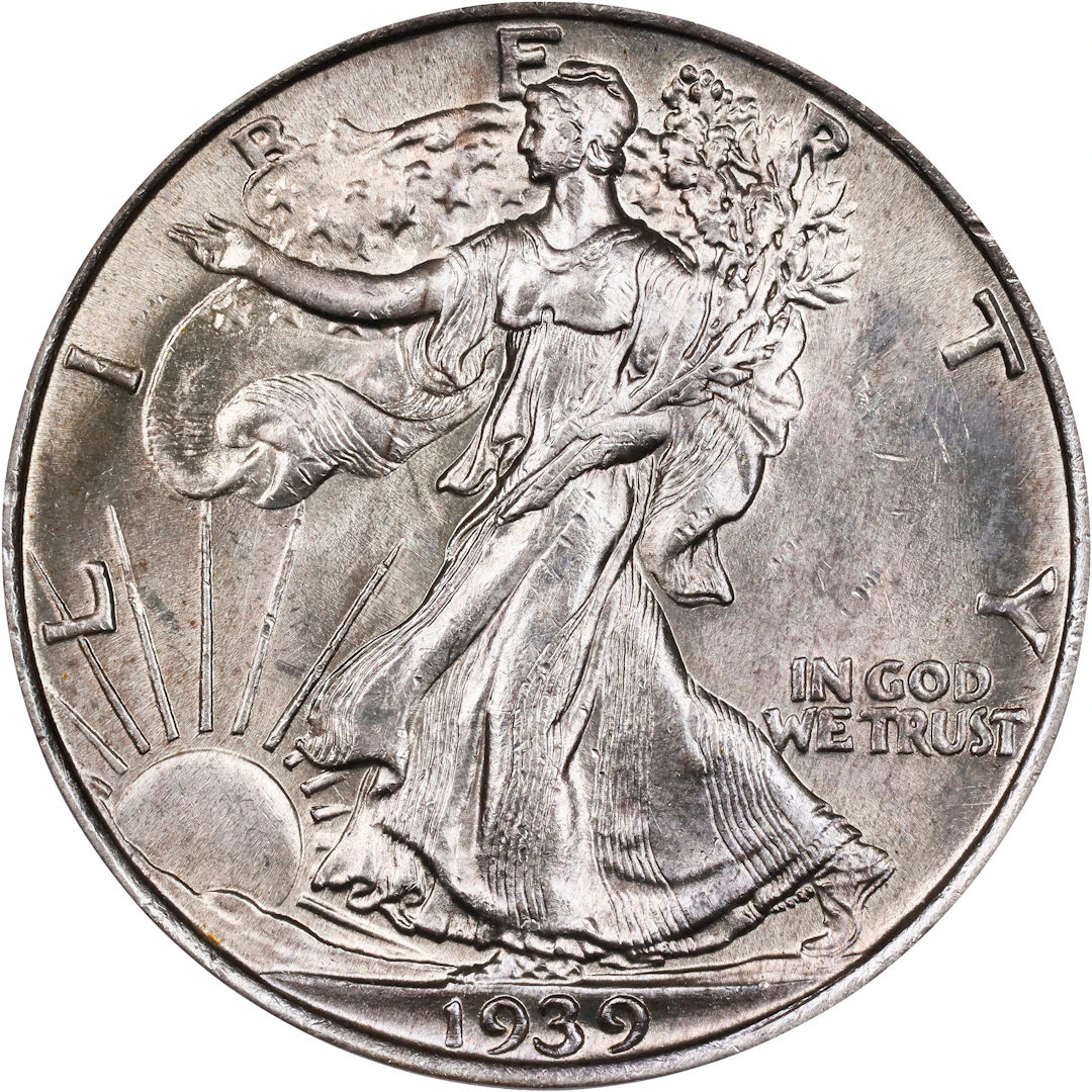 1939 Walking Liberty Half Dollar. MS-63 (PCGS).