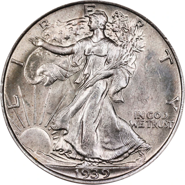 1939 Walking Liberty Half Dollar. MS-63 (PCGS).