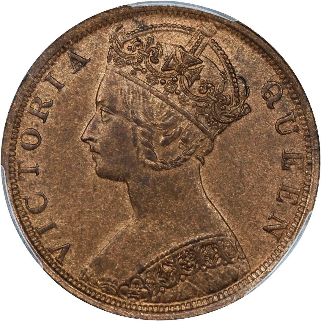 (t) HONG KONG (SAR). Cent, 1901. London Mint. Victoria. PCGS MS-63 Brown.