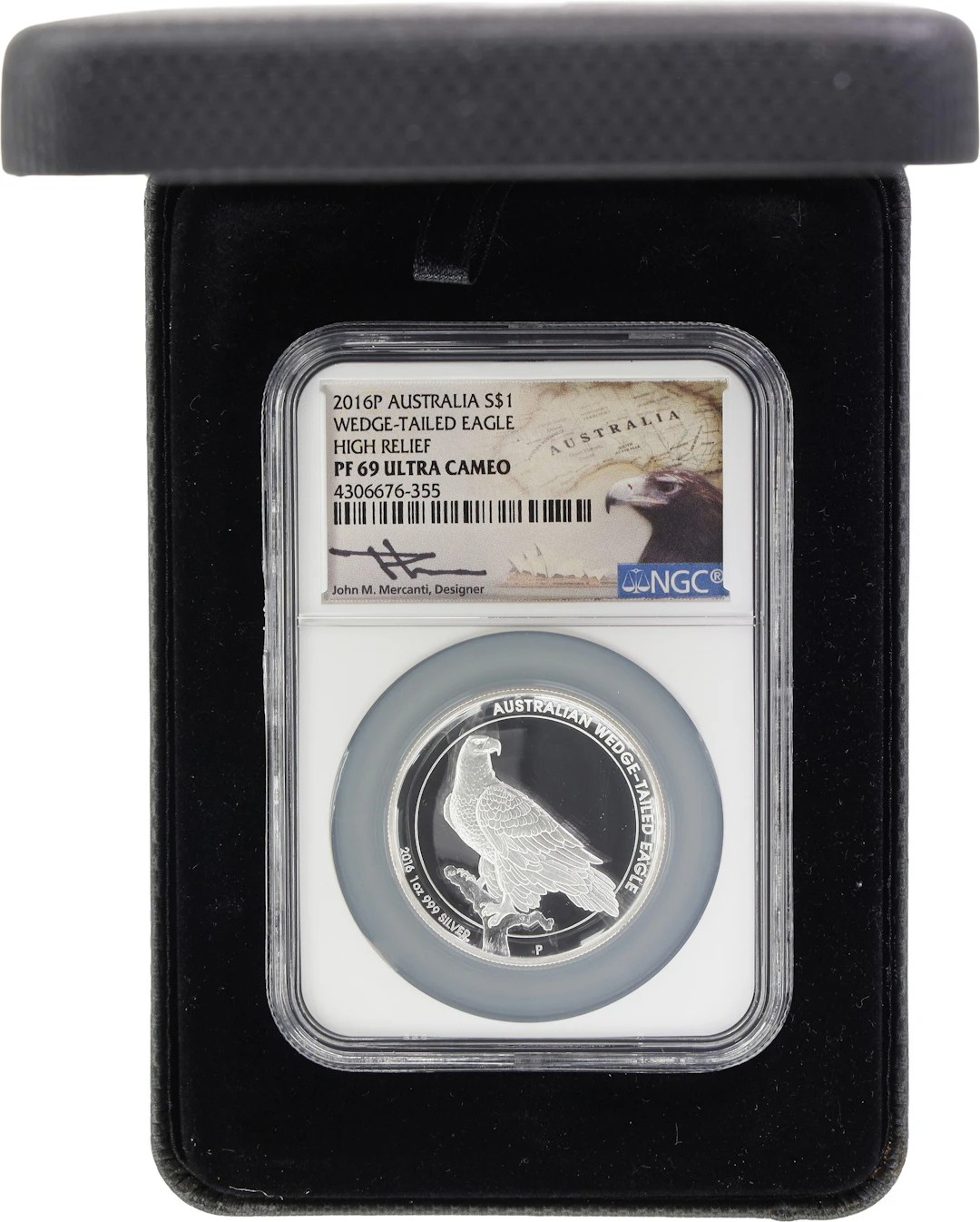 (1 oz, 31.104 g ASW). Australia. 2016-P 1 oz Silver Wedge-Tailed Eagle