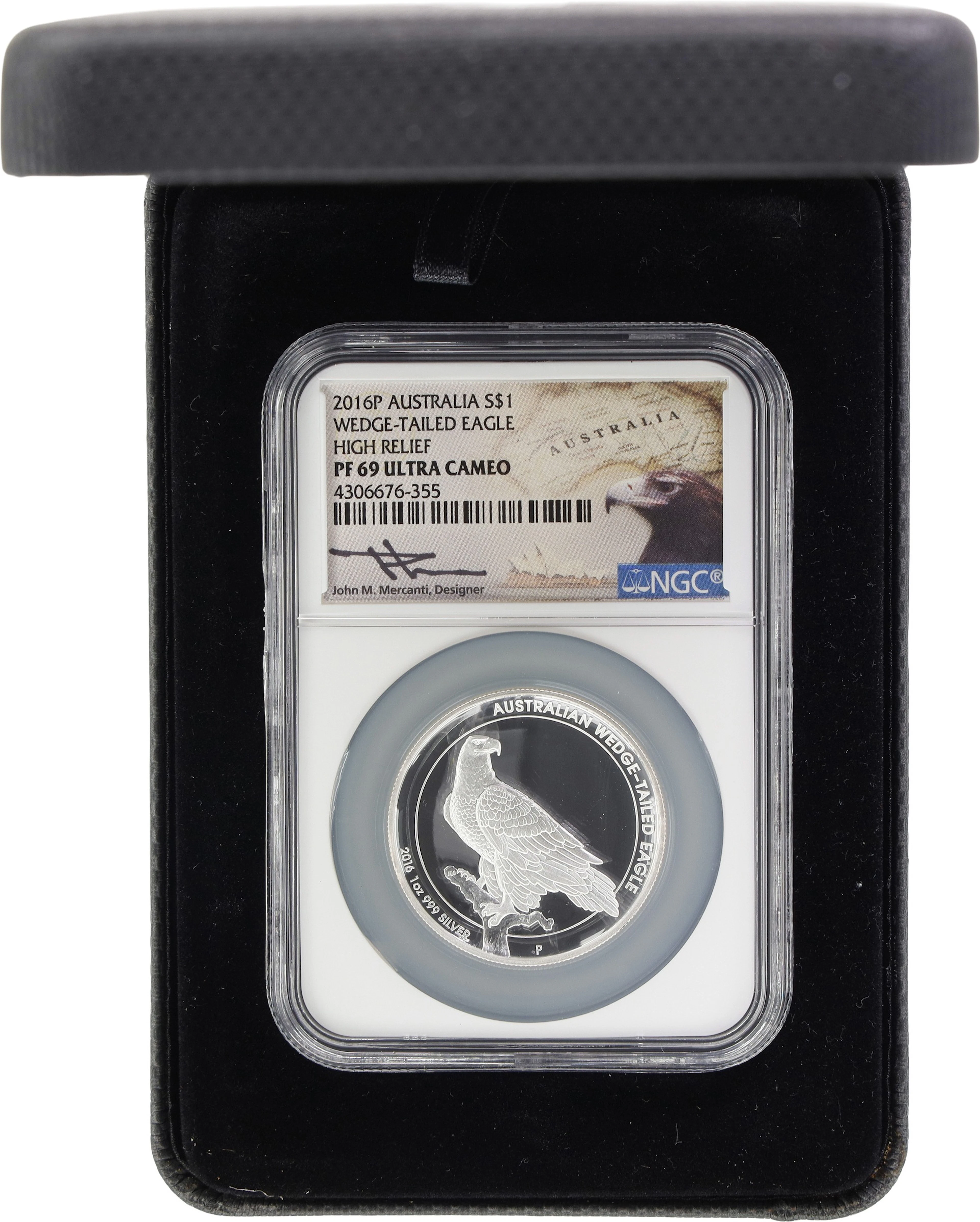 (1 oz, 31.104 g ASW). Australia. 2016-P 1 oz Silver Wedge-Tailed Eagle