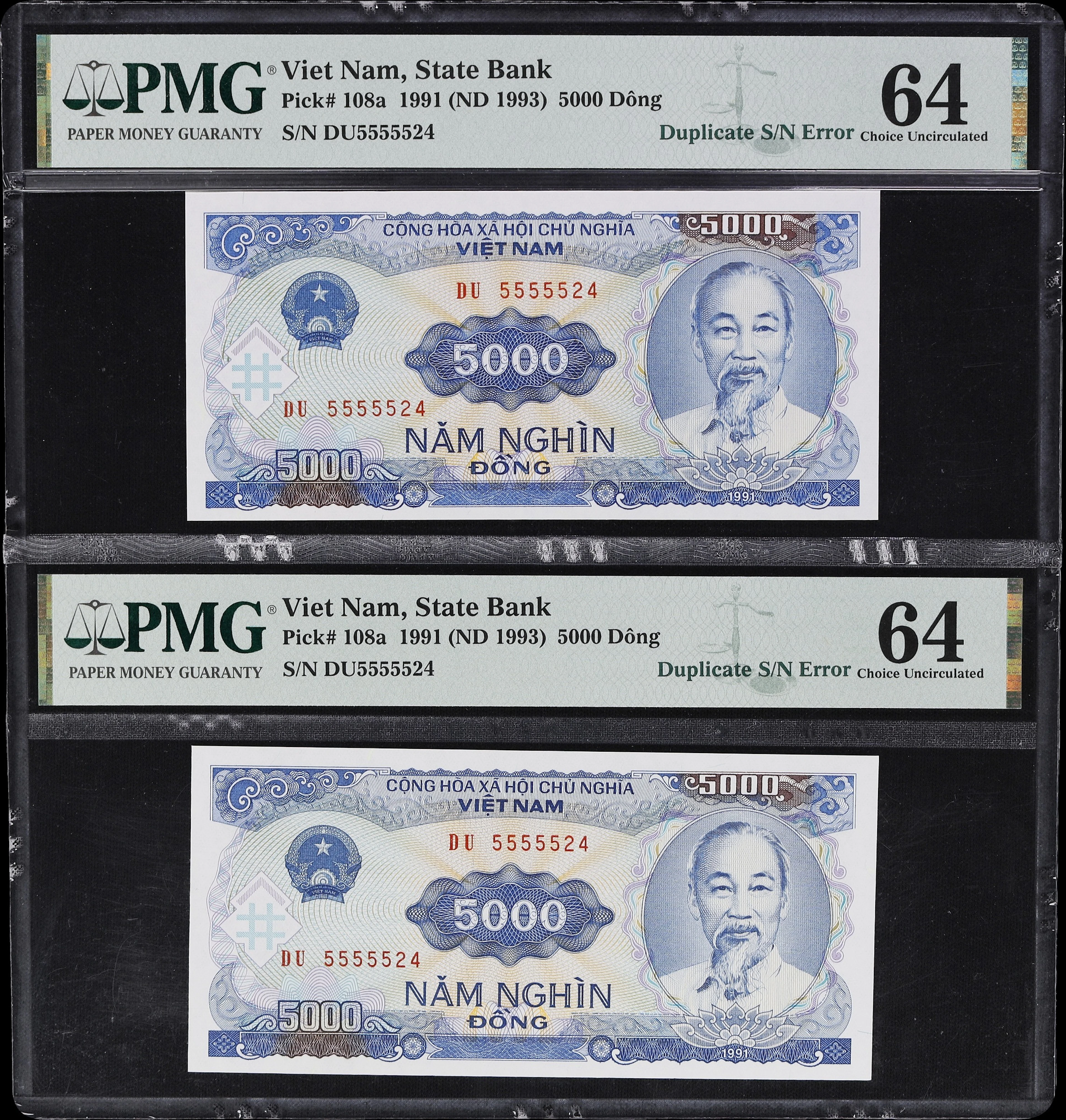 VIETNAM. State Bank of Vietnam. 5000 Dong, 1991 (ND 1993). P-108a.