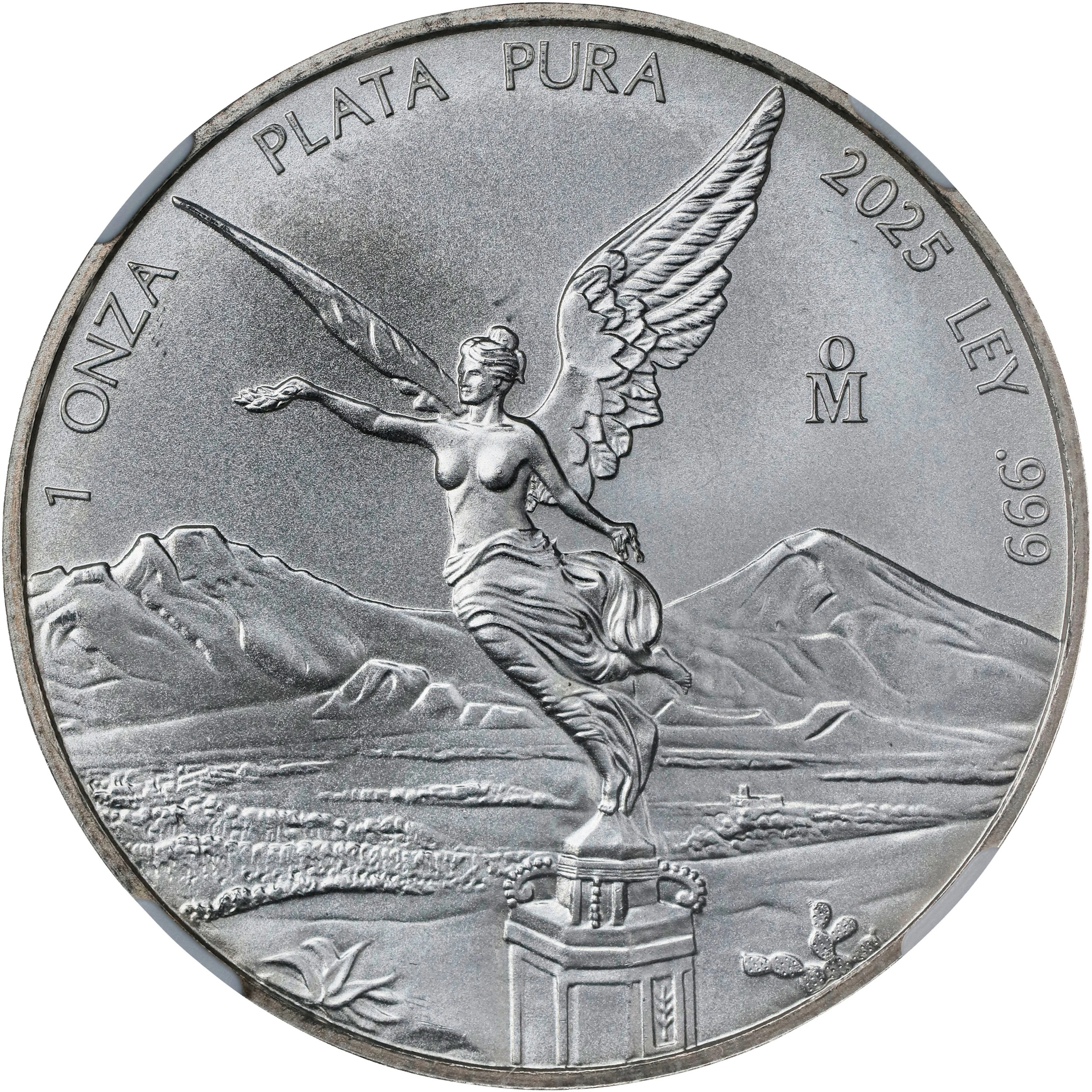 MEXICO. Silver Onza, 2025-Mo. Mexican (San Luis Potosi) Mint. NGC MS-69.