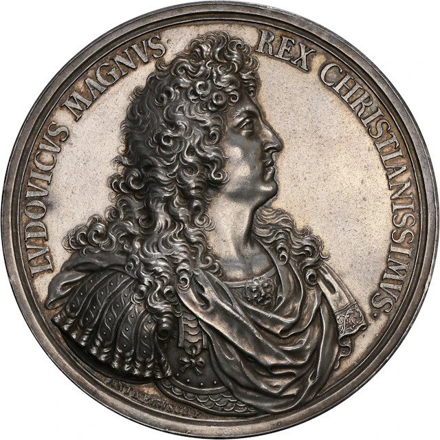 FRANCE. Peace Between France, Denmark, and Sweden Silver Medal, 1679.