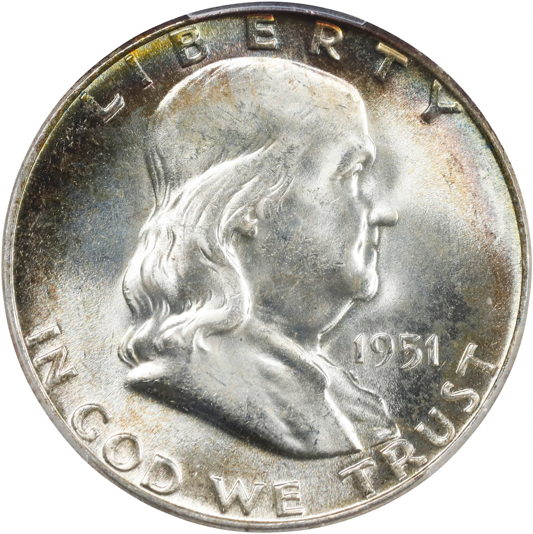 1951 Franklin Half Dollar. MS-66 FBL (PCGS).