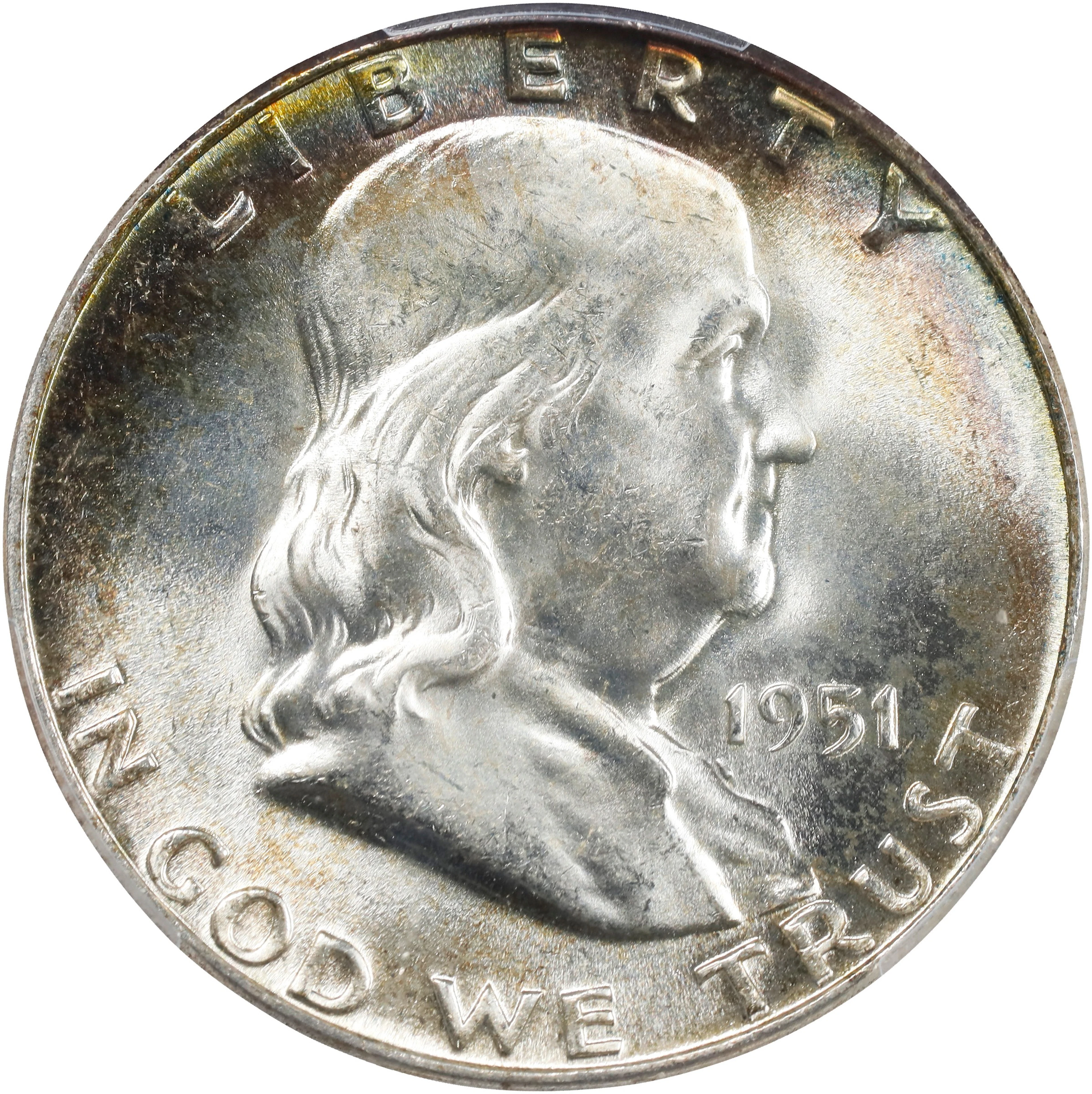 1951 Franklin Half Dollar. MS-66 FBL (PCGS).