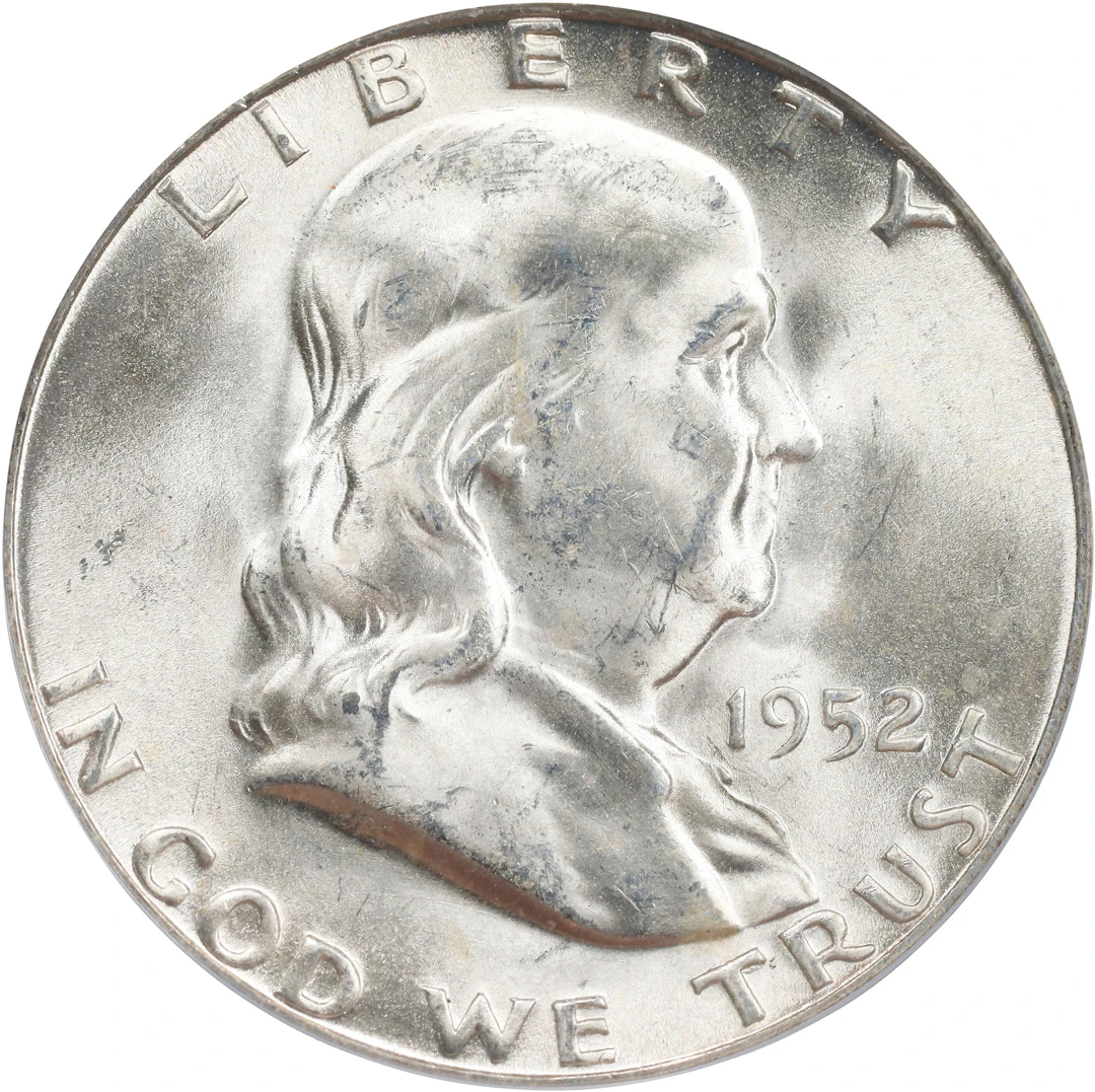 1952-S Franklin Half Dollar. MS-64 FBL (PCGS).