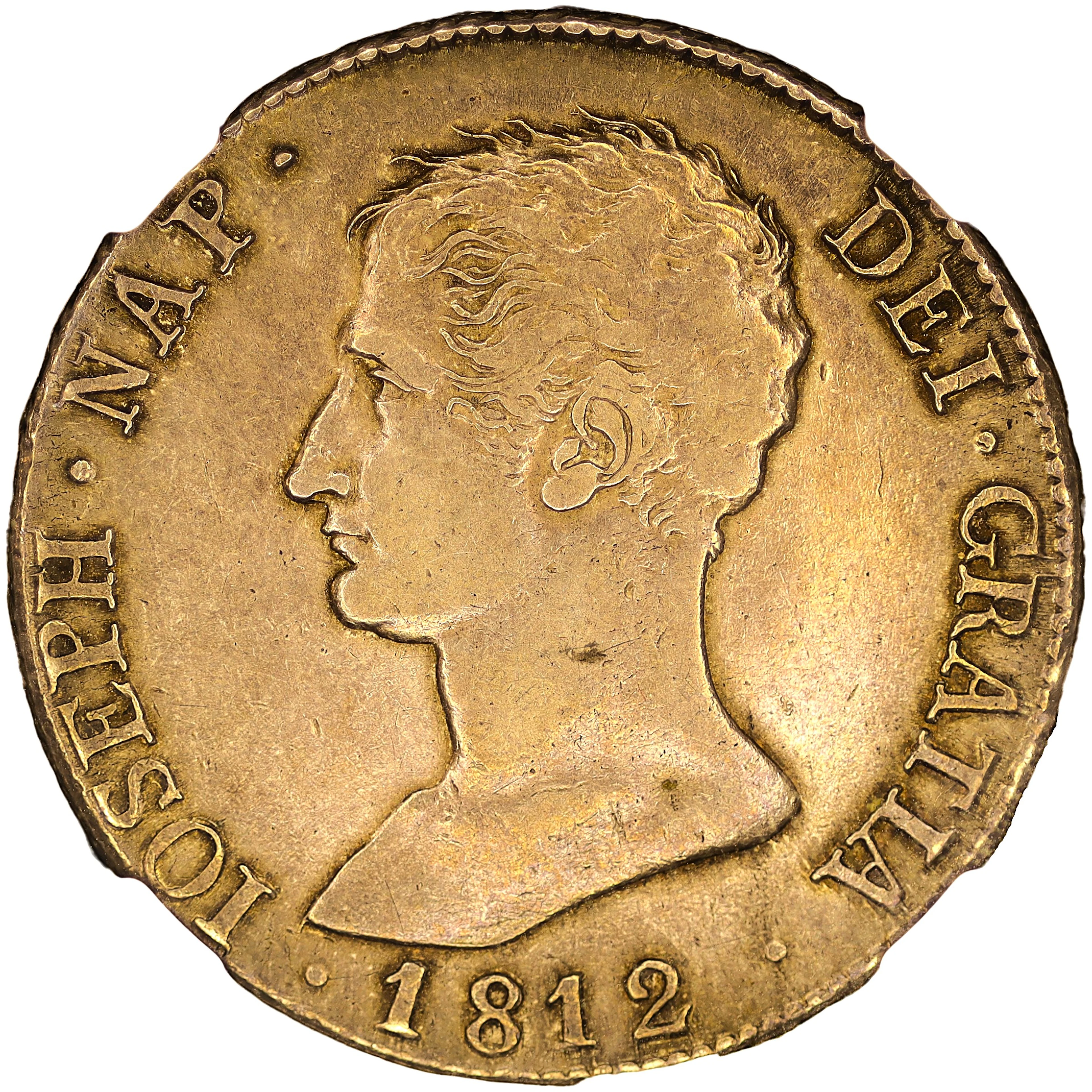 (◊) SPAIN. 20 Reales, 1812-M. Madrid Mint. Joseph Napoleon. NGC AU-53.