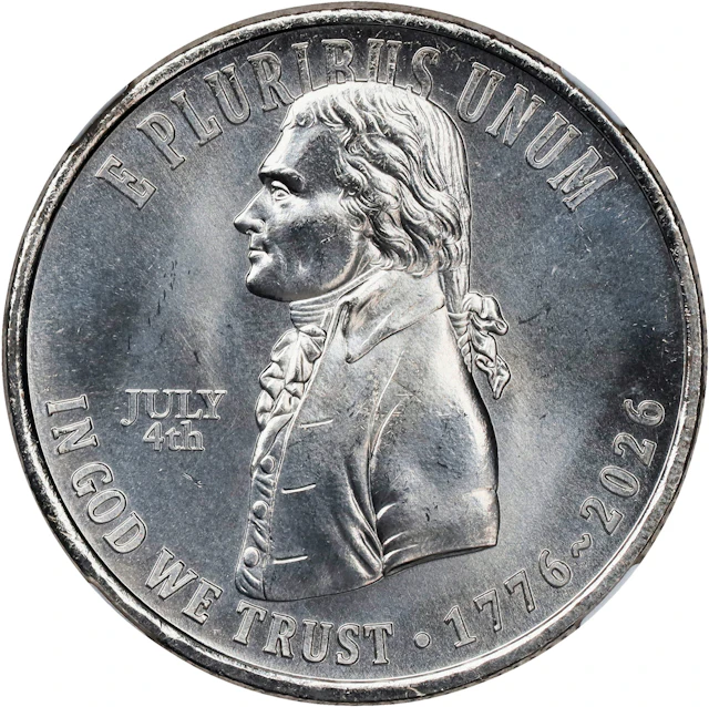 2026 Semiquincentennial Quarter. Declaration of Independence. July