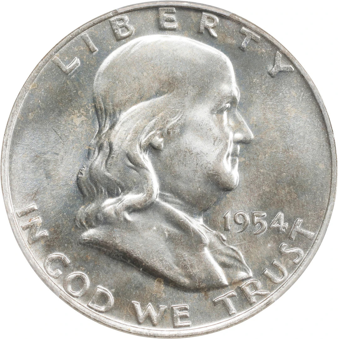 1954-D Franklin Half Dollar. MS-66 FBL (PCGS). CAC.