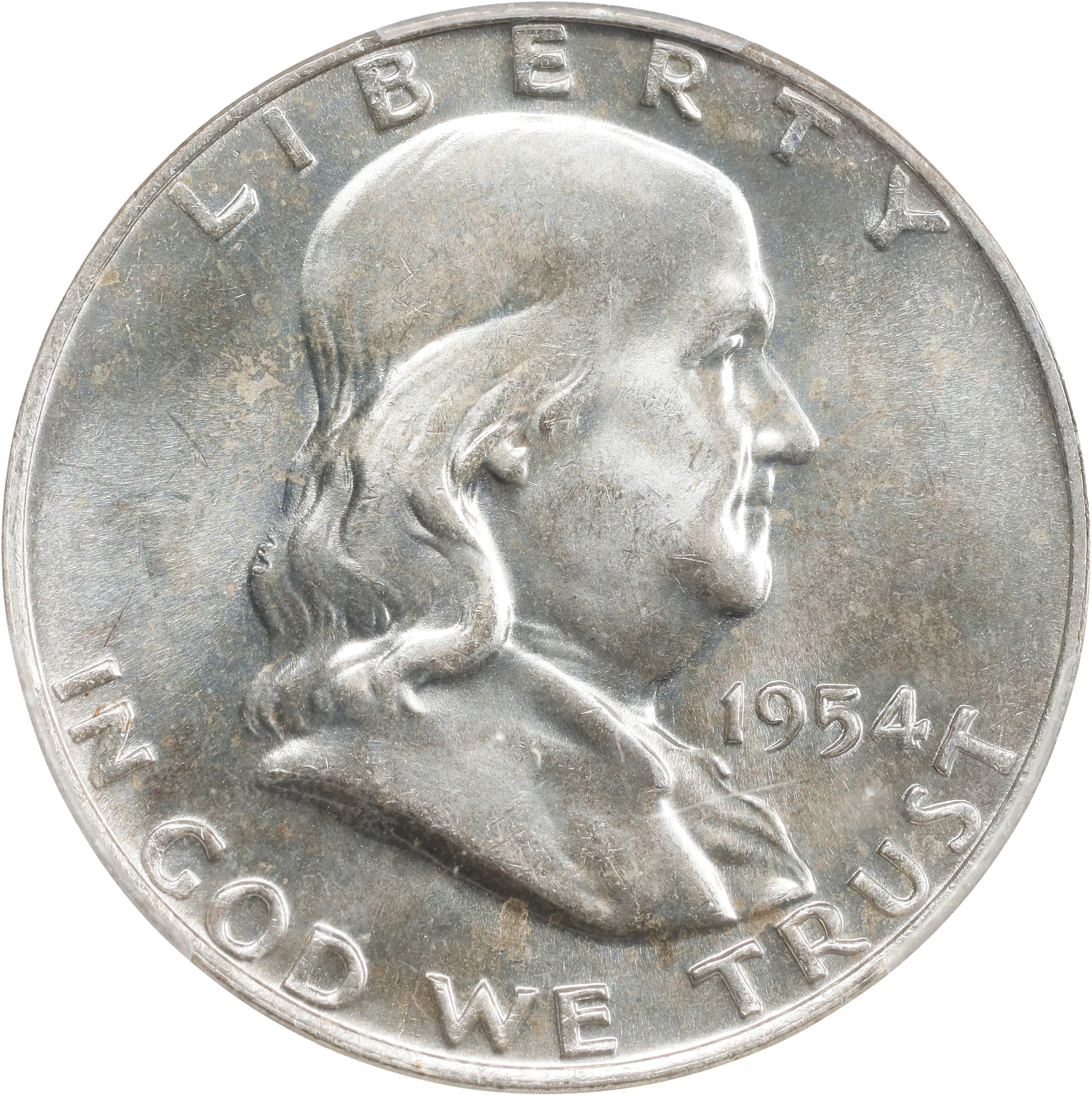 1954-D Franklin Half Dollar. MS-66 FBL (PCGS). CAC.