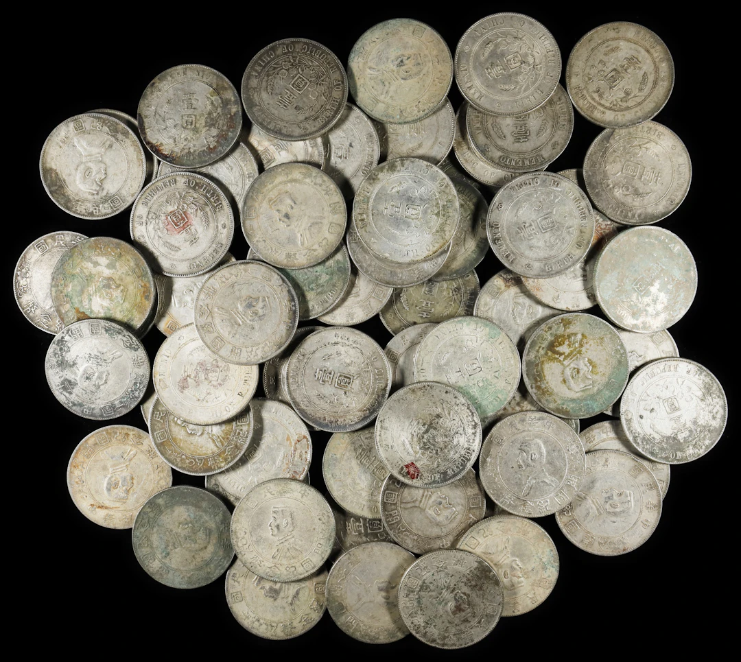 (t) CHINA. Group of Memento Dollars (63 Pieces), ND (1927). Average