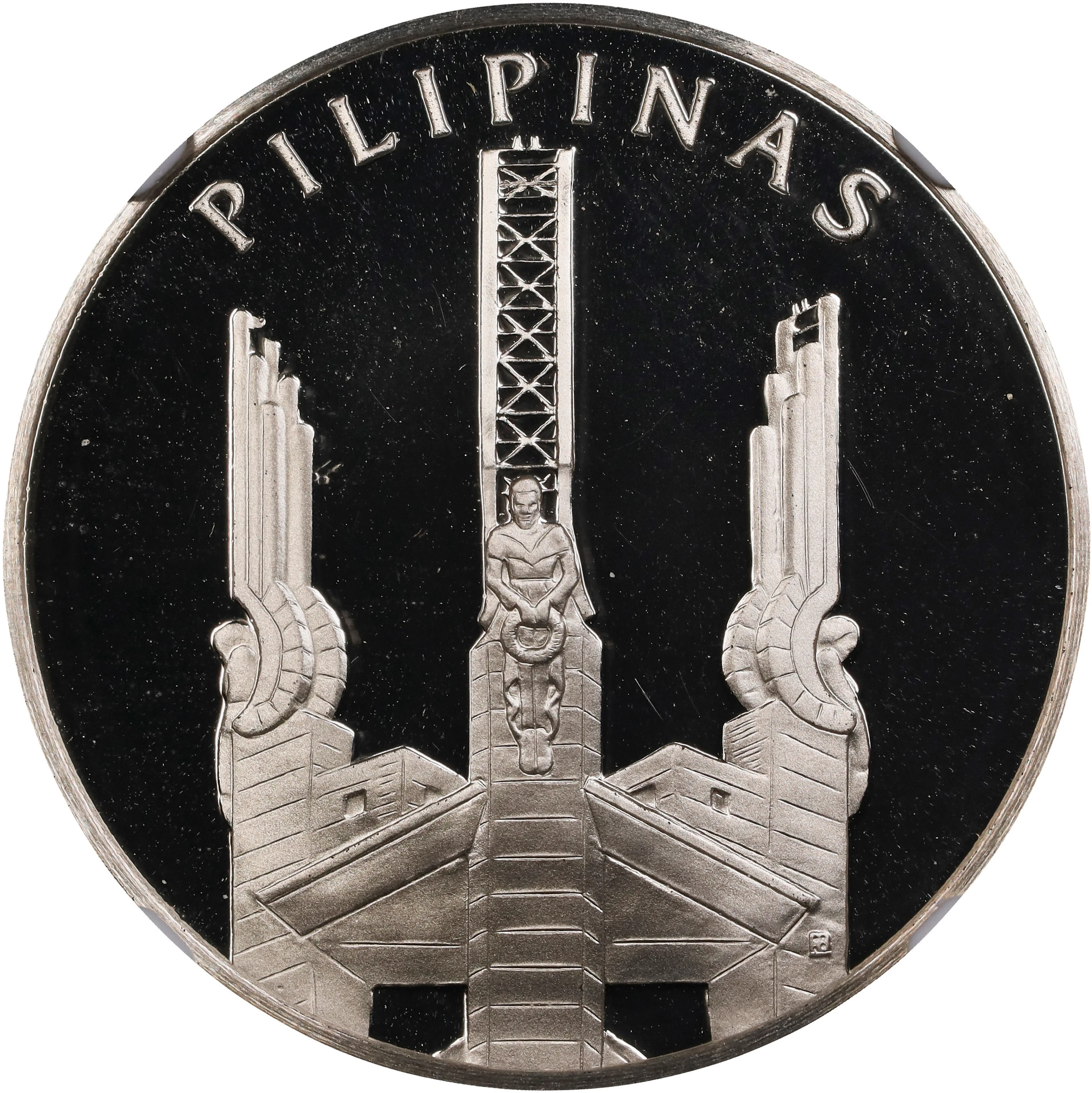 PHILIPPINES. United Nations Silver Medal, 1980-FM. Pennsylvania (Franklin)