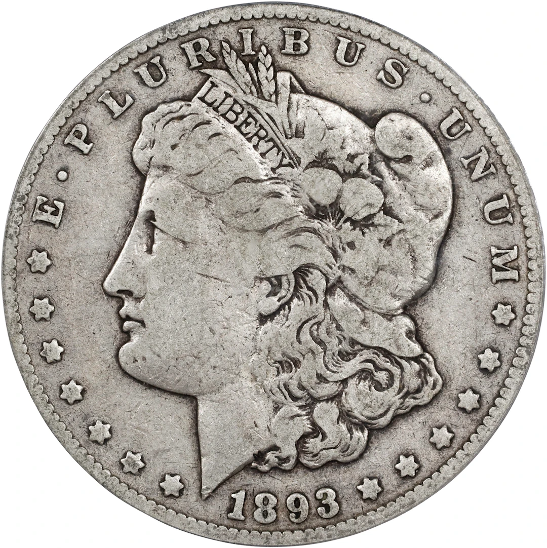 1893-CC Morgan Silver Dollar. Fine-15 (PCGS). CAC.