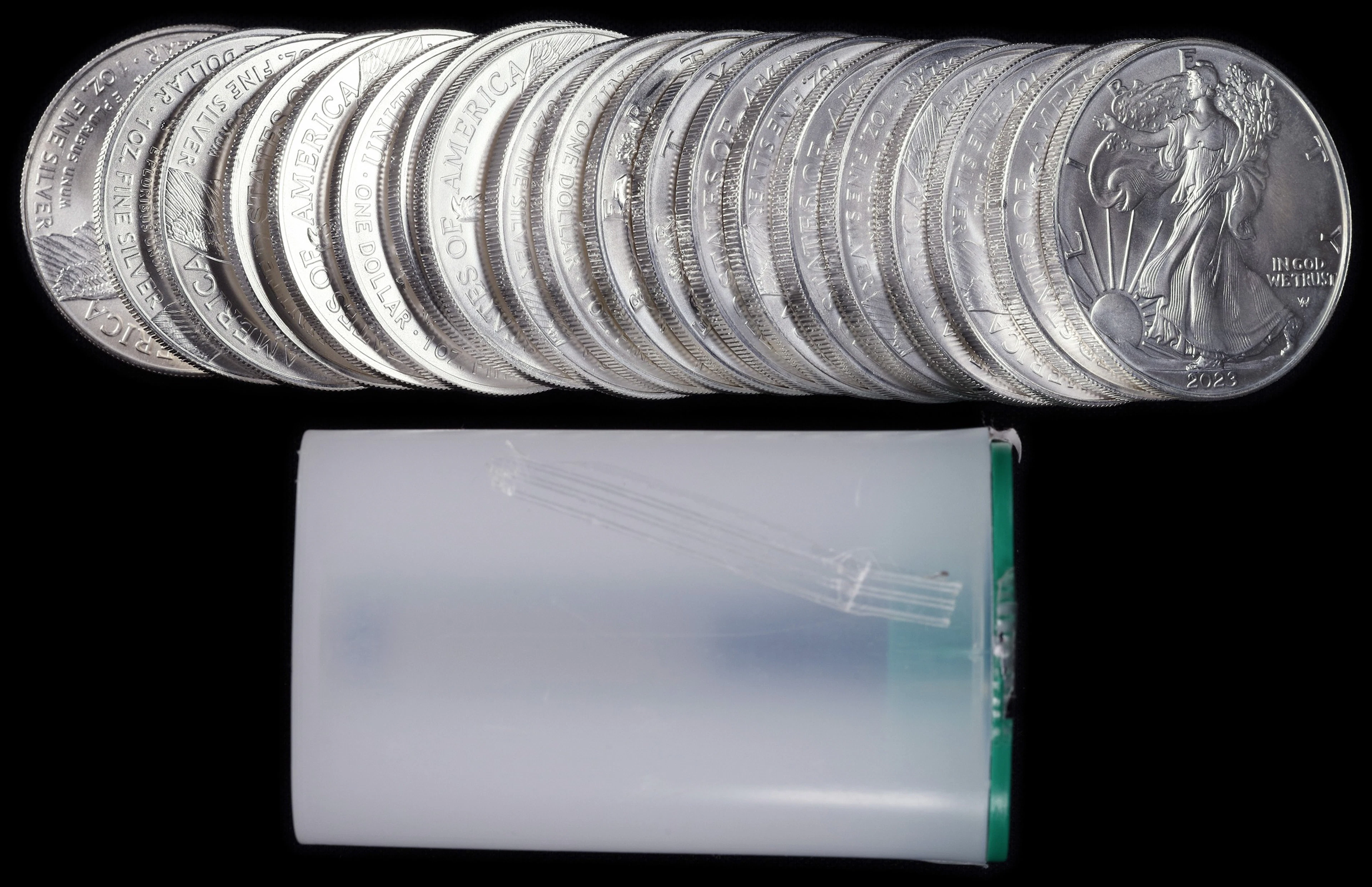 (20 oz, 622.08 g ASW). Lot of (20) Mixed Date American Silver Eagles.