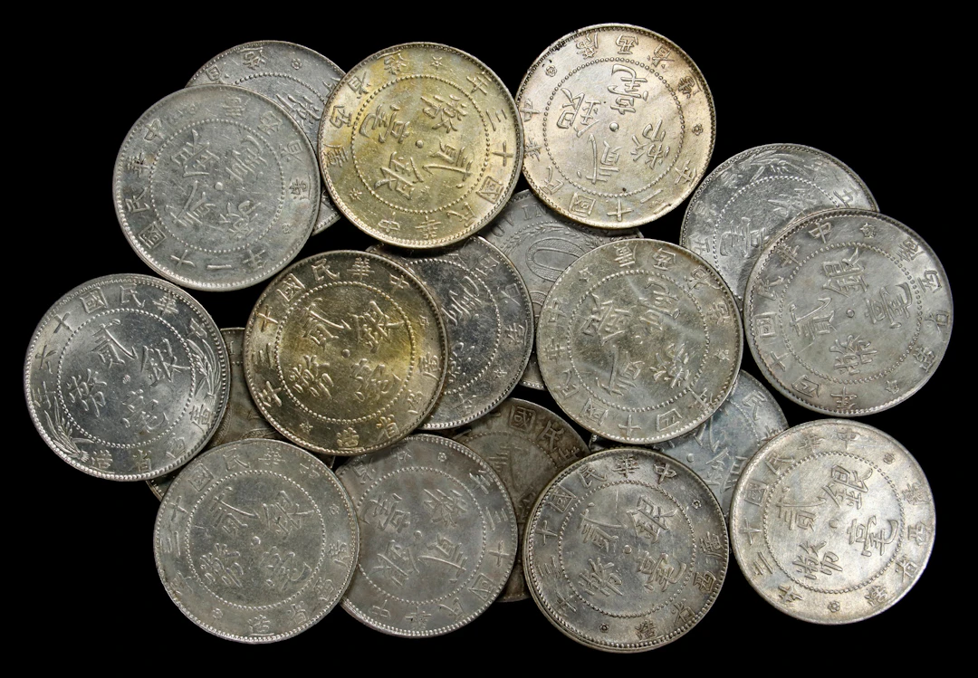 (t) CHINA. Kwangtung. Group of 20 Cents (18 Pieces), 1922-27. Average