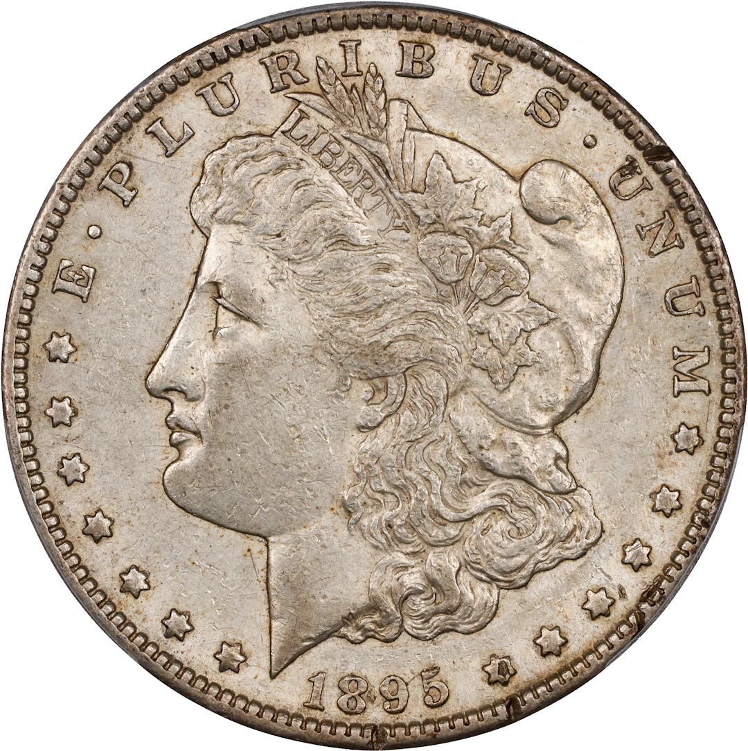 1895-S Morgan Silver Dollar. AU Details--Rim Damage (PCGS).