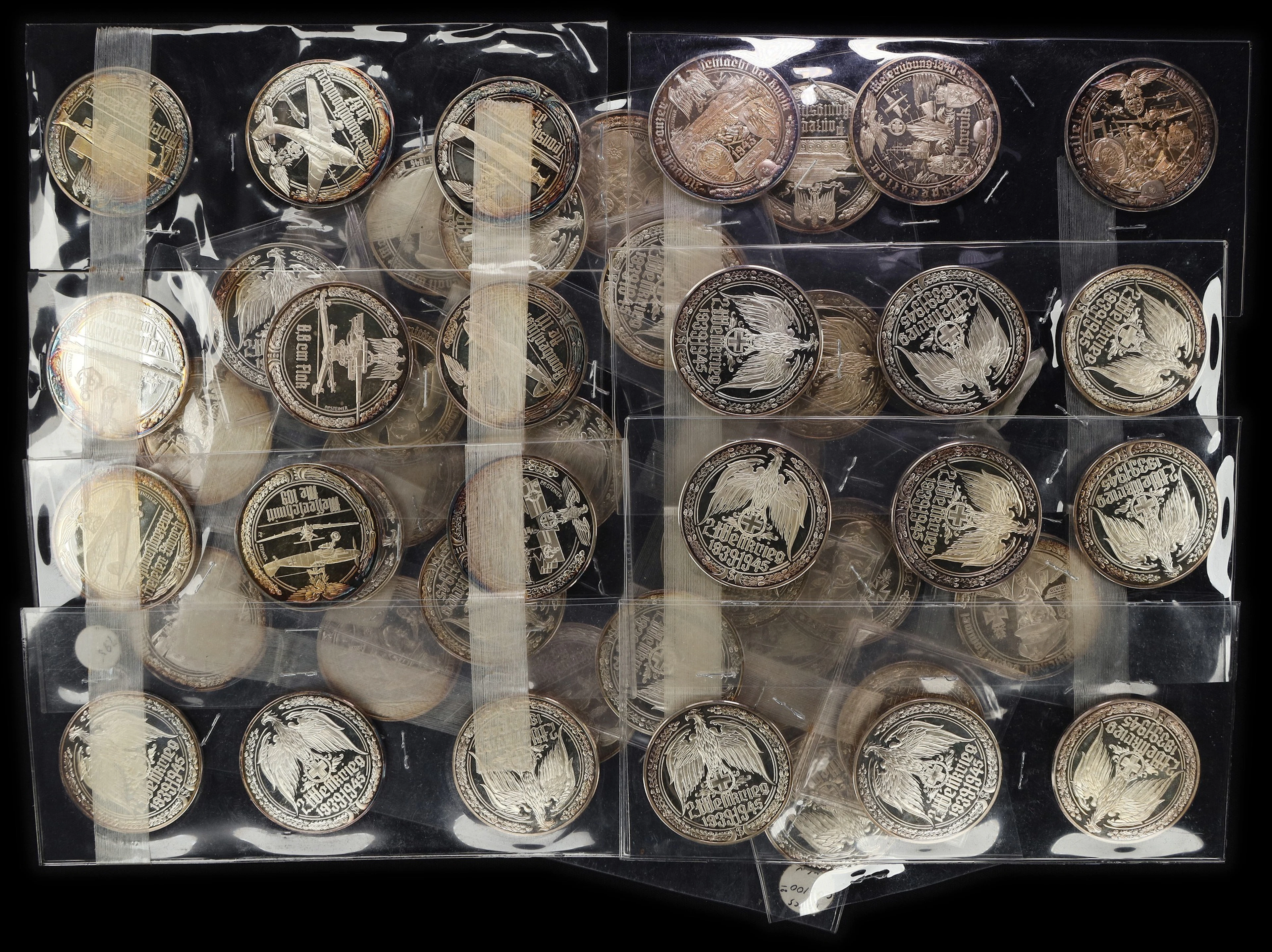 (56.264 oz, 1750.028 g ASW). Austria. Lot of (50) 1977 PP Steiner