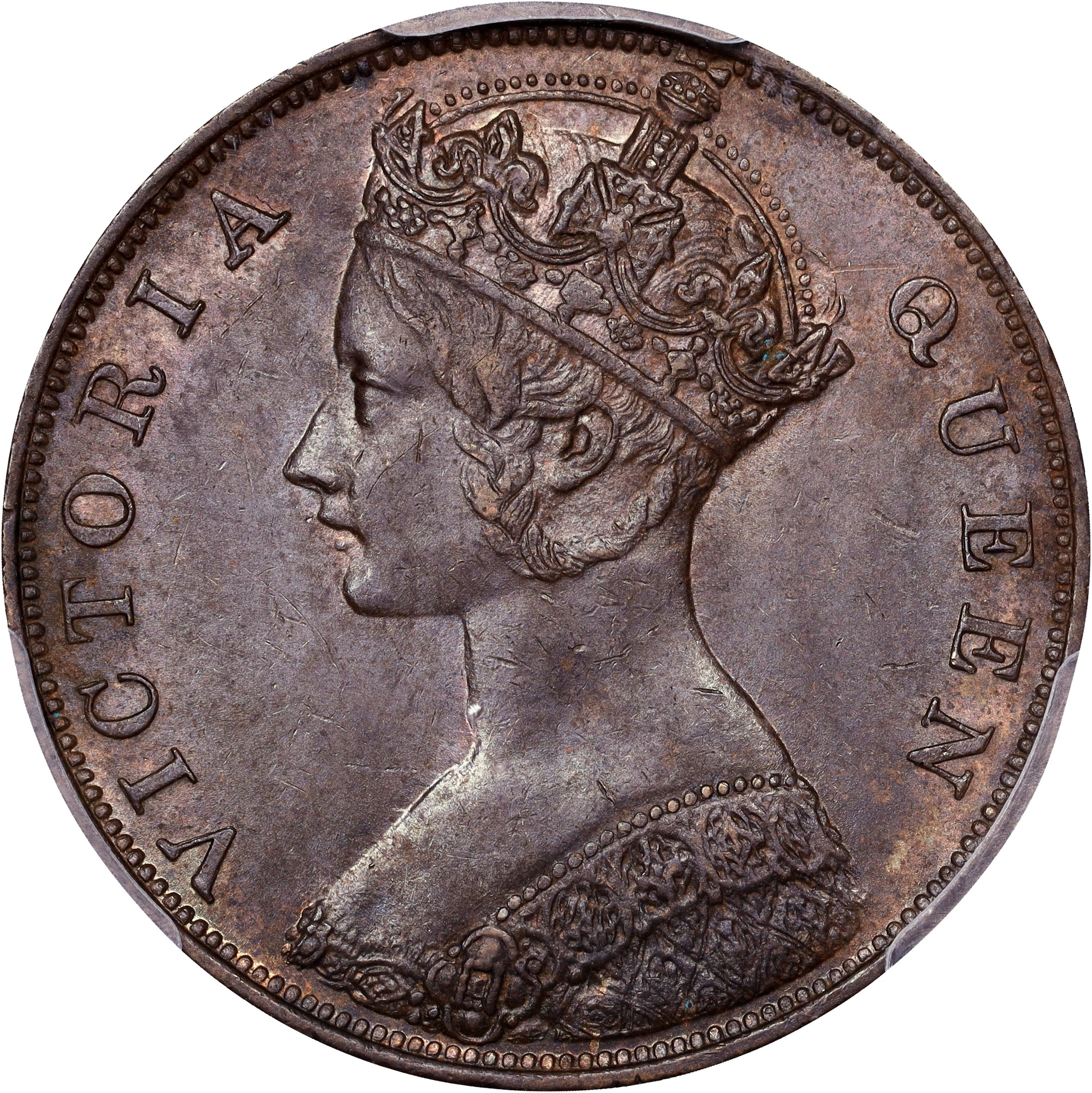 (t) HONG KONG (SAR). Cent, 1875. London Mint. Victoria. PCGS MS-64 Brown.