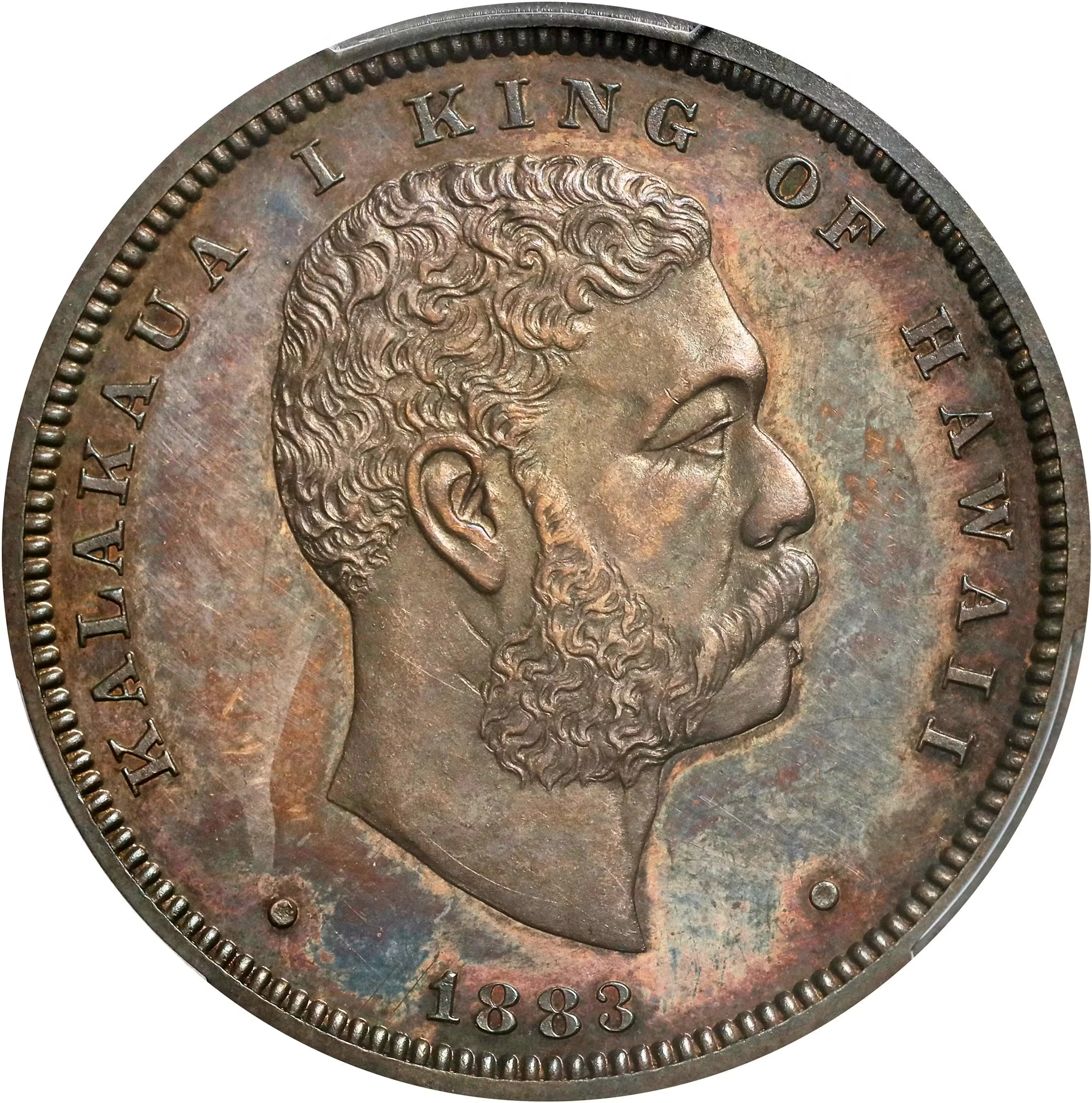 1883 Hawaii Half Dollar. Medcalf-Russell 2CS-4. Proof-63 (PCGS).