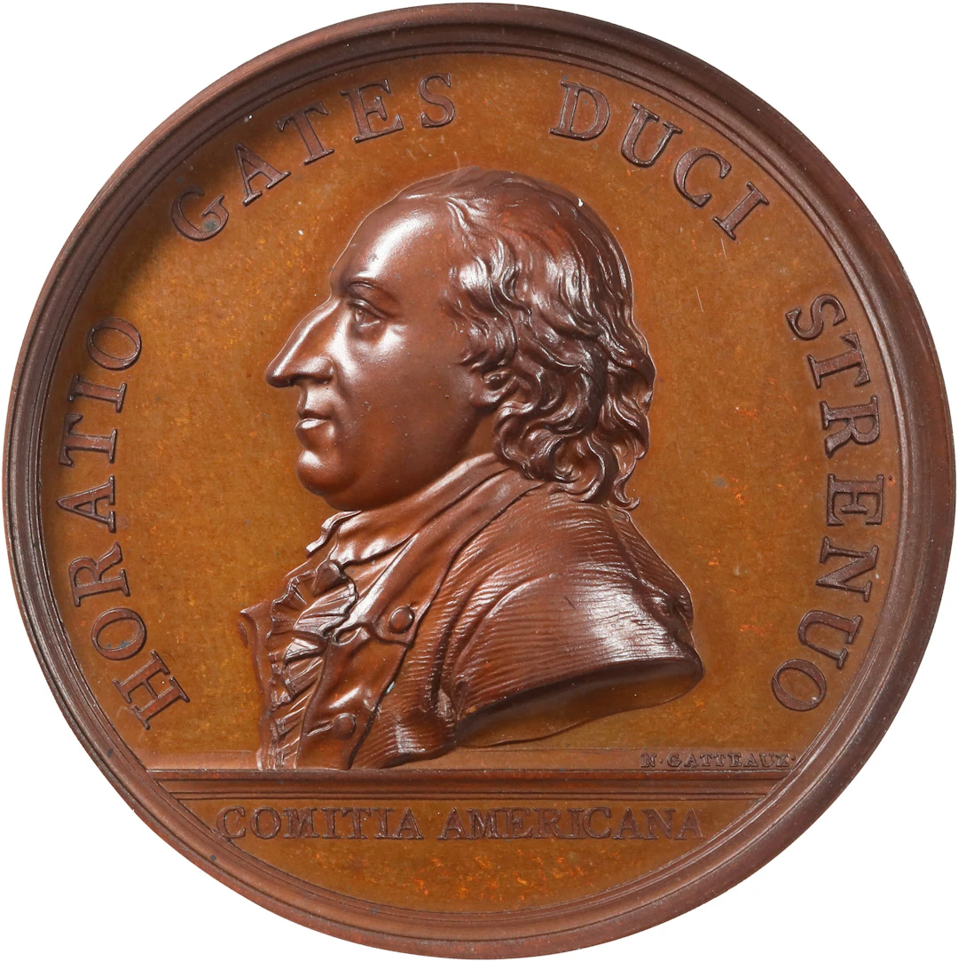 "1777" (ca. 1885) General Horatio Gates at Saratoga Medal. Original