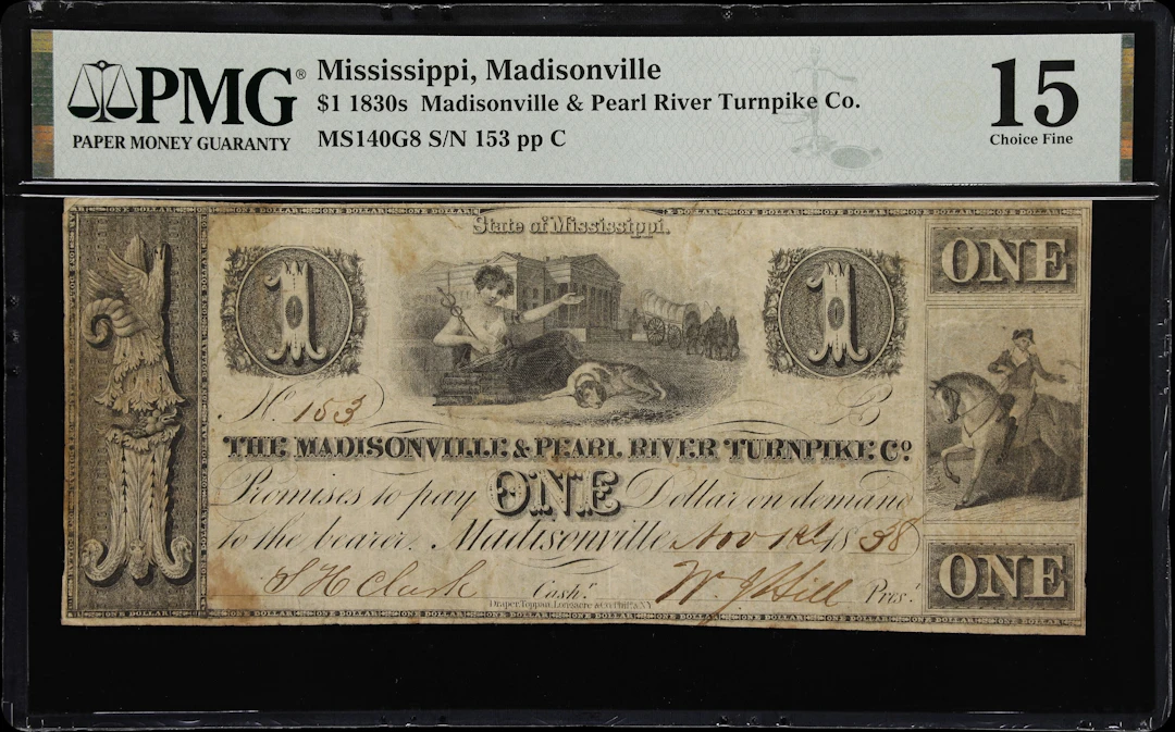 Madisonville, Mississippi. Madisonville & Pearl River Turnpike Company.
