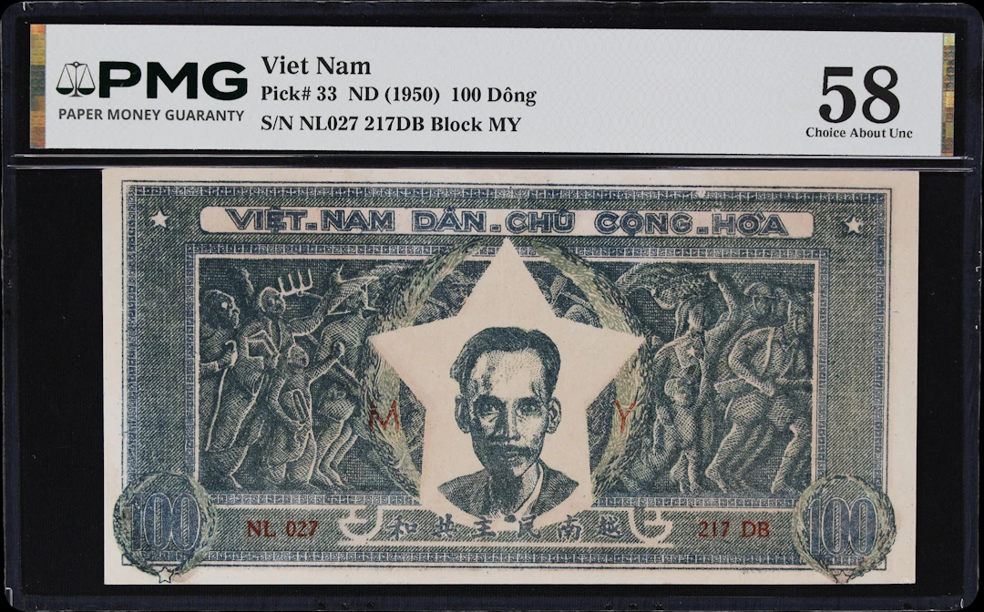 VIETNAM. Viet-Nam Dan-Chu Cong-Hoa. 100 Dong, ND (1950). P-33. PMG