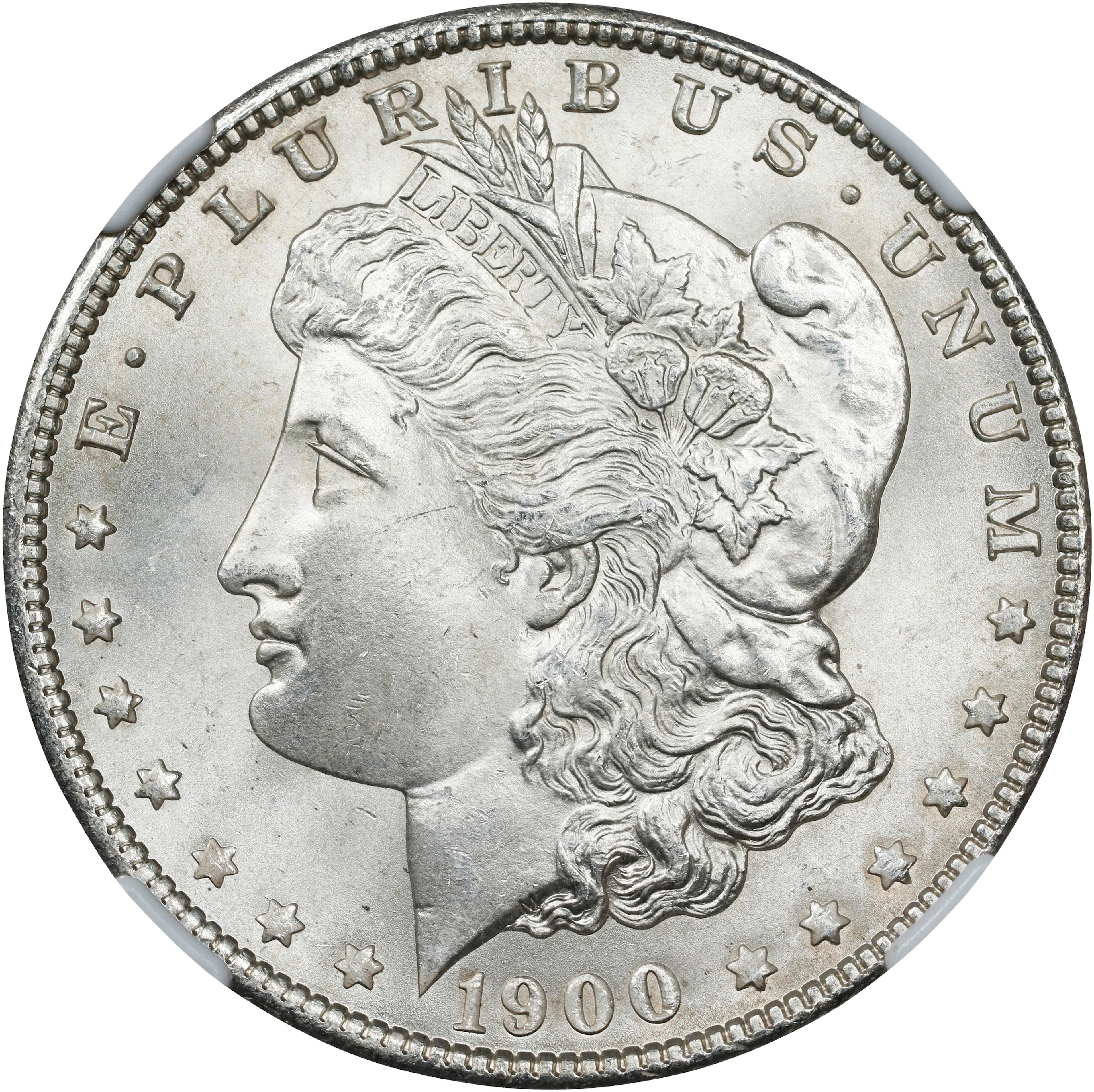 1900 Morgan Silver Dollar. MS-65 (NGC).