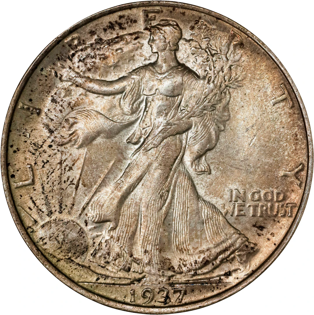 1937 Walking Liberty Half Dollar. MS-64 (NGC). OH Generation 4.0.