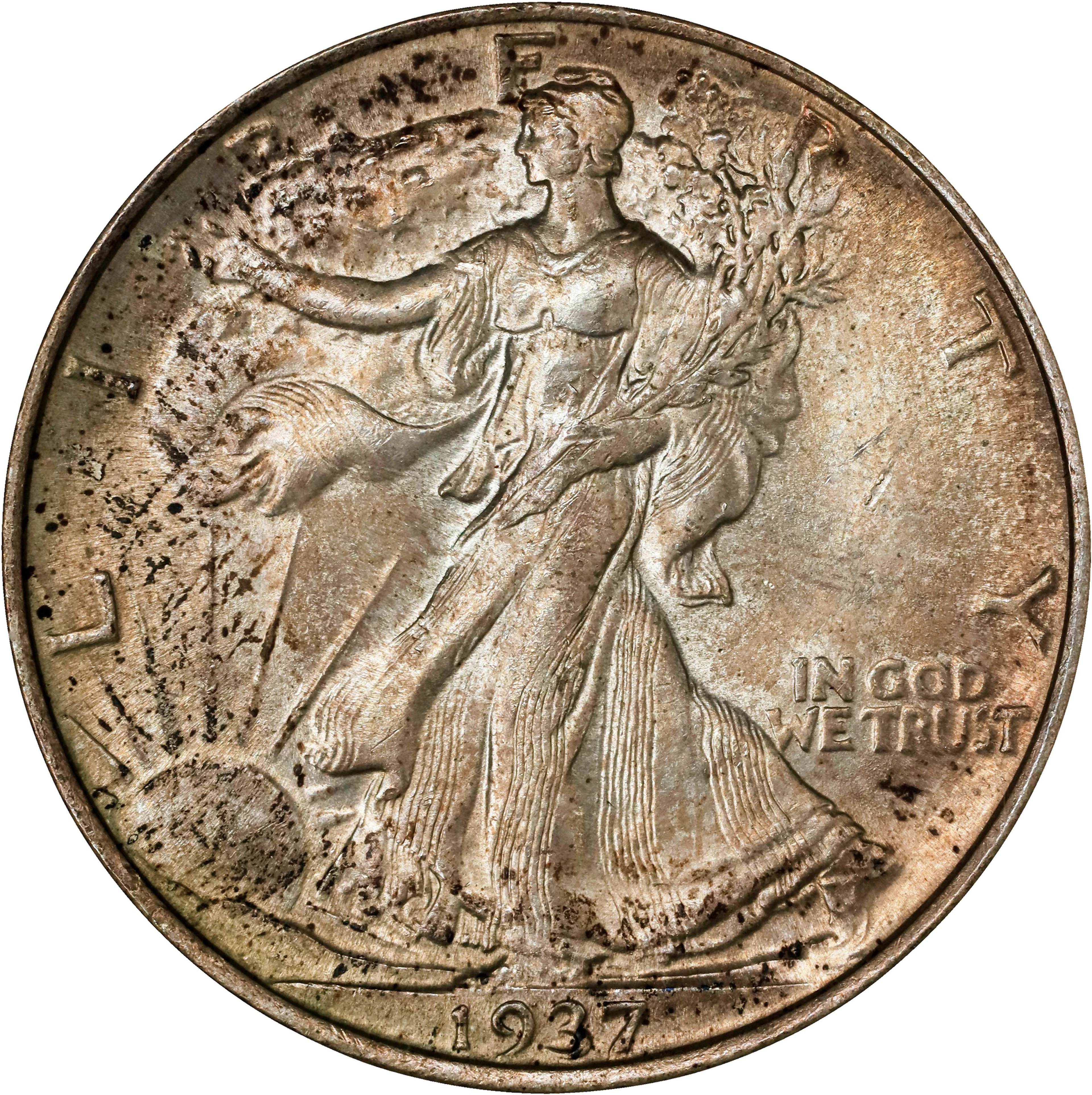 1937 Walking Liberty Half Dollar. MS-64 (NGC). OH Generation 4.0.