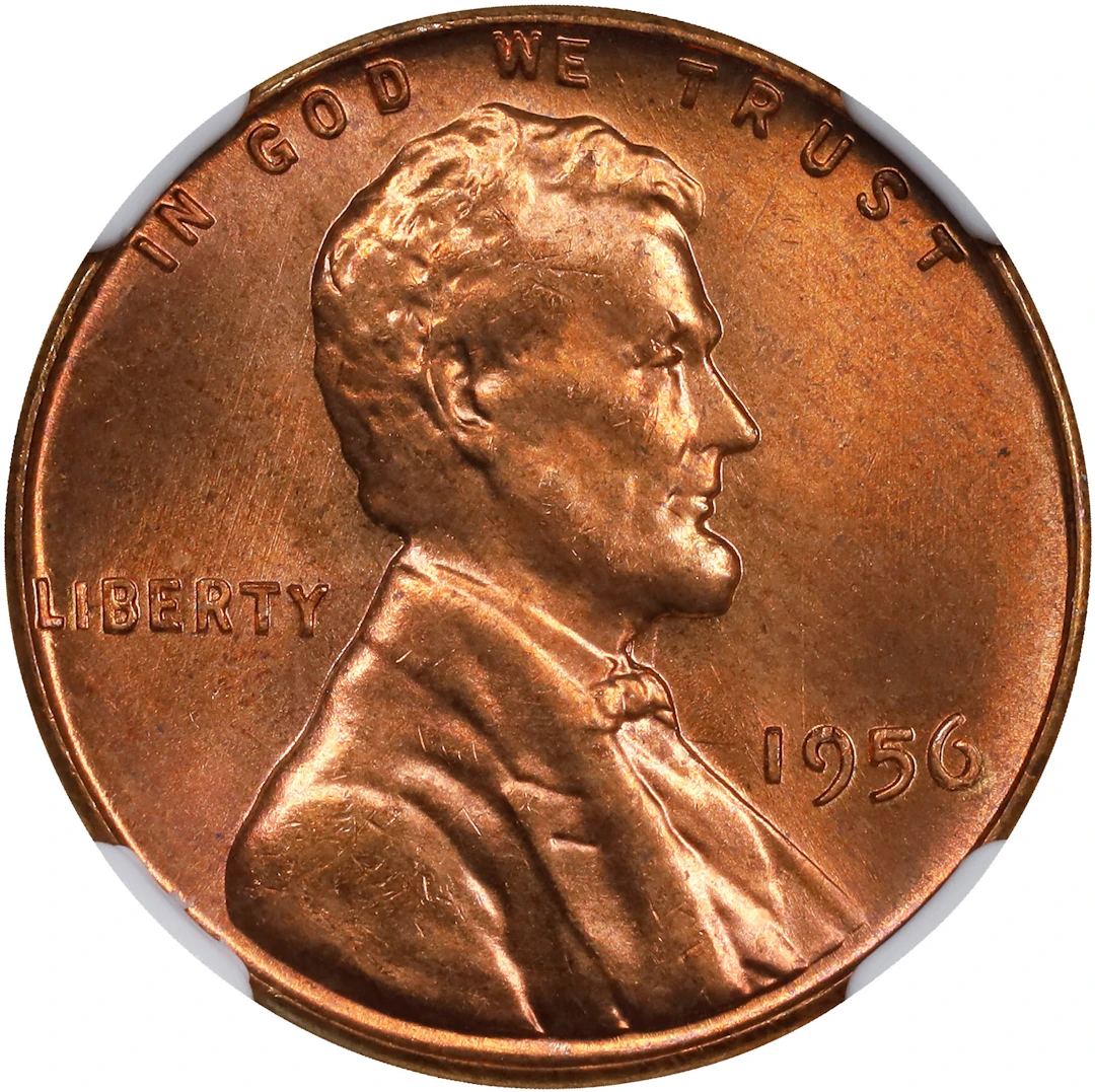 1956 Lincoln Cent. MS-67 RD (NGC).