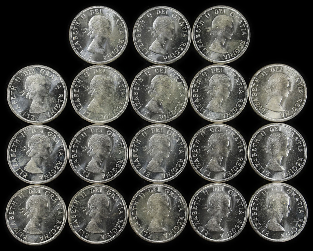 (10.8 oz, 335.923 g ASW). Canada. Lot of (18) 1963 Silver $1.