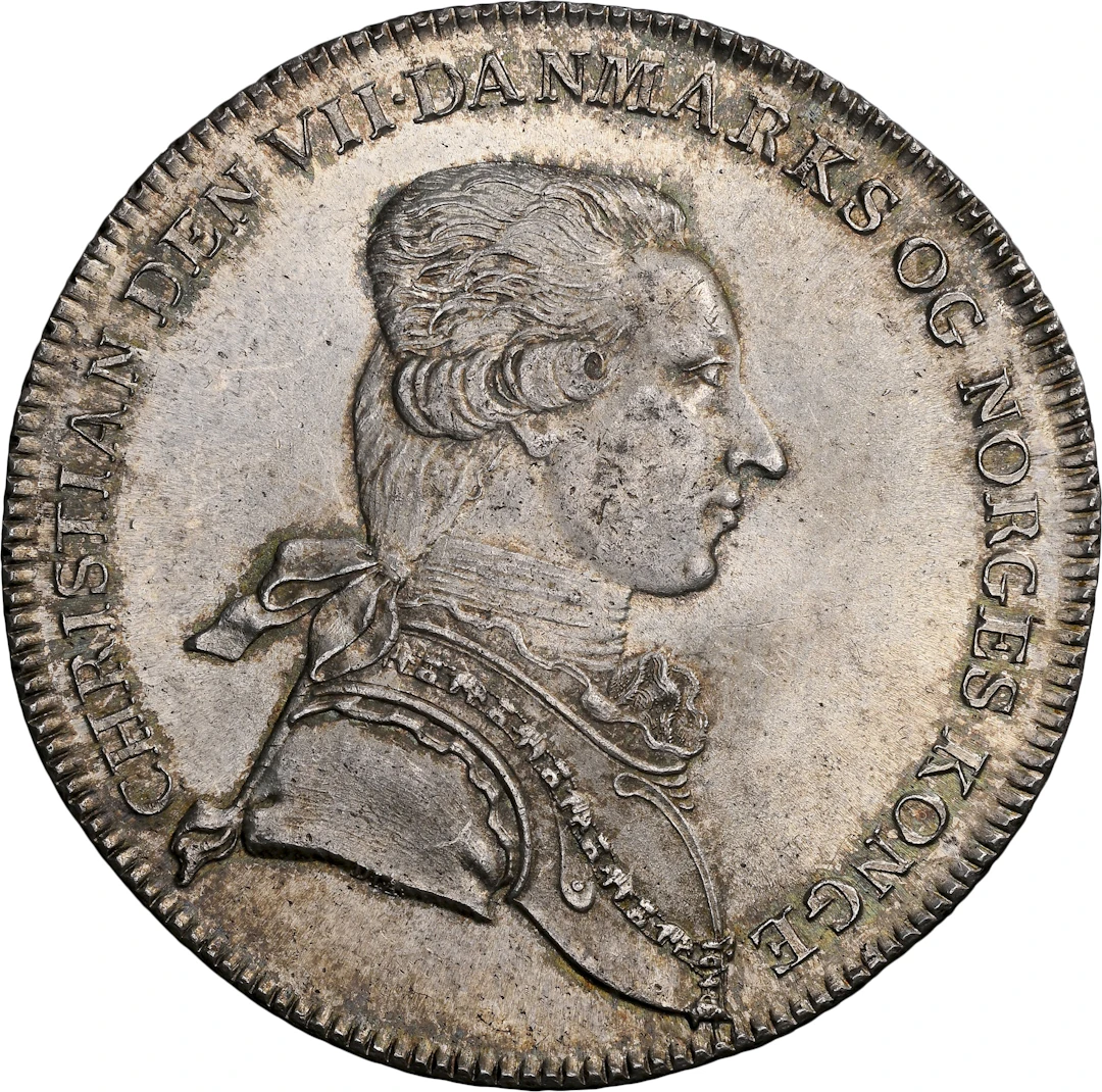 DENMARK. Rigsdaler Courant, 1788. Copenhagen Mint. Christian VII. NGC MS-65.