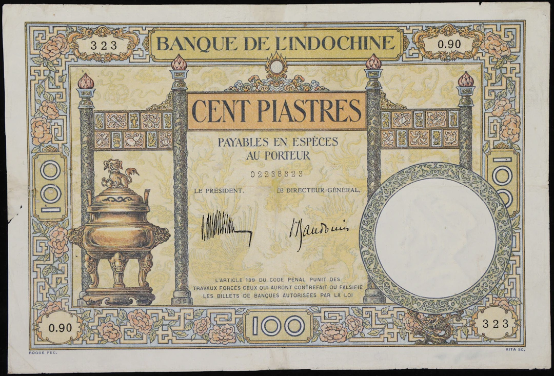 (t) FRENCH INDO-CHINA. Banque de l'Indochine. 100 Piastres, ND (1932-35).