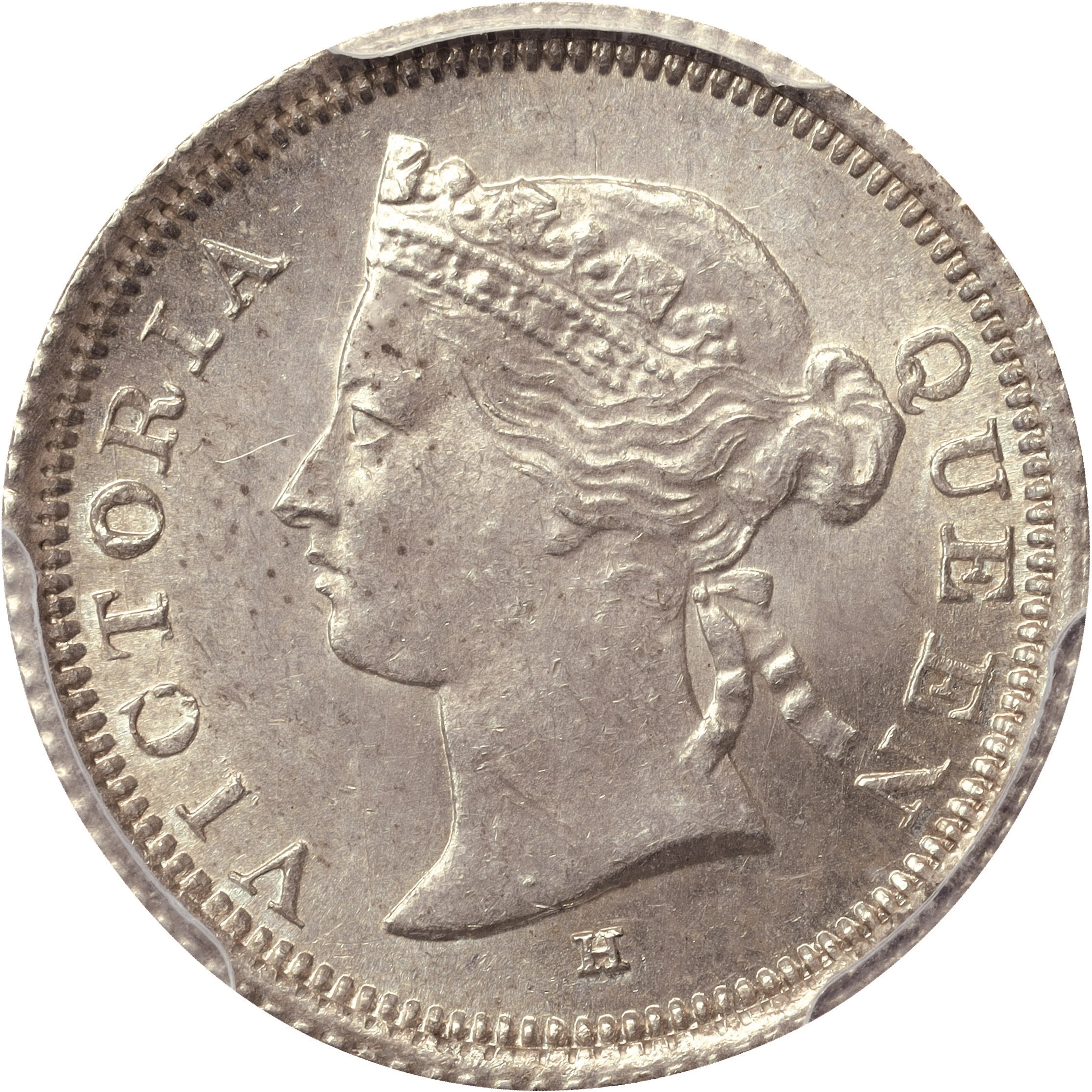 (t) HONG KONG (SAR). 5 Cents, 1882-H. Birmingham (Heaton) Mint. Victoria.