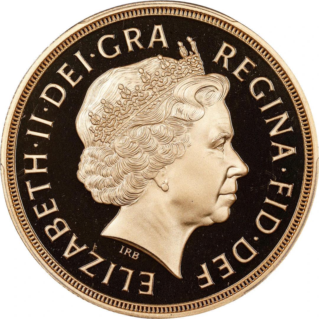 GREAT BRITAIN. 5 Pounds, 2004. Llantrisant Mint. Elizabeth II. PCGS