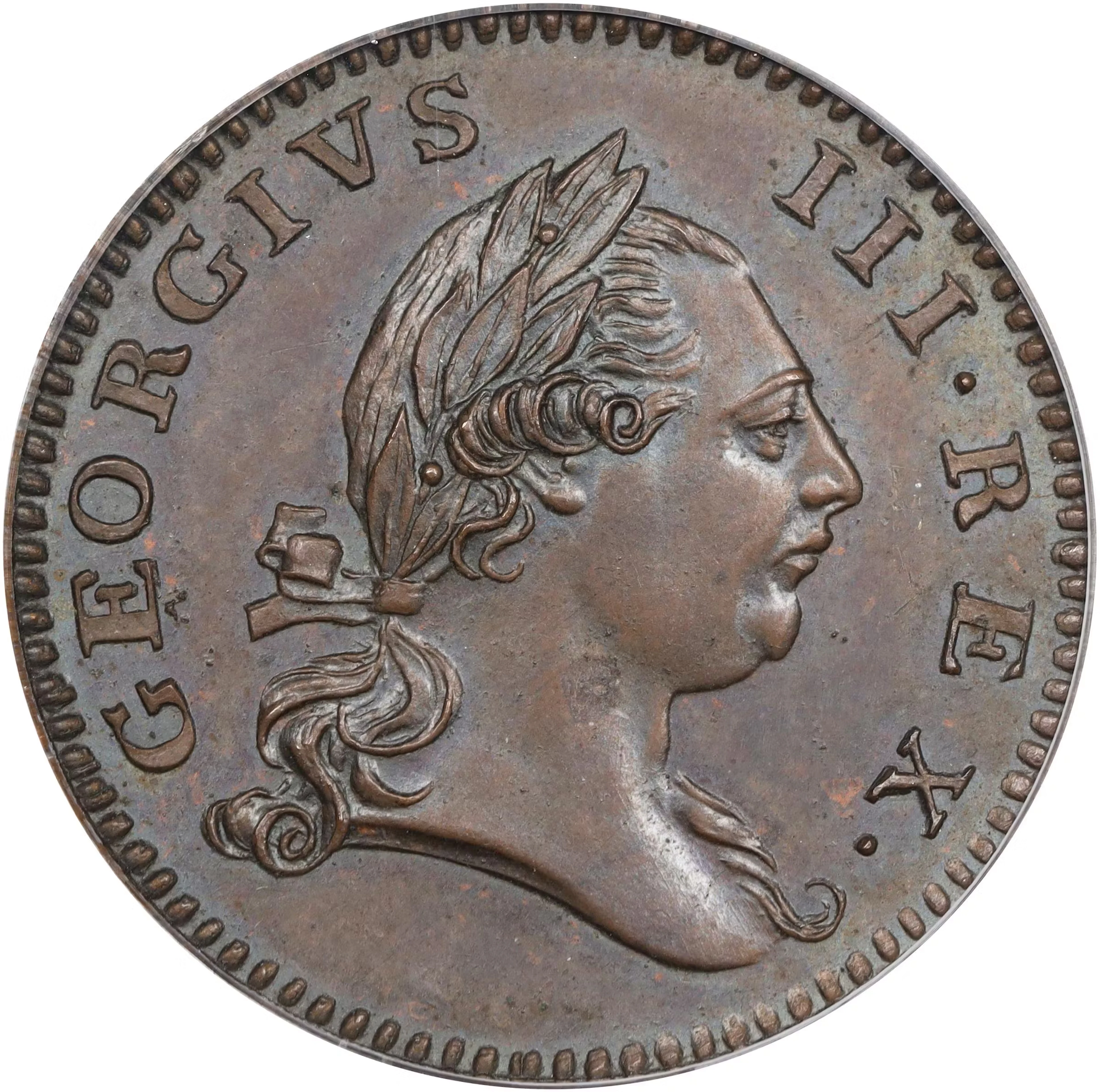 1773 Virginia "Penny." Newman 1-A, W-1390. Rarity-6. Proof-64 BN (PCGS). OGH
